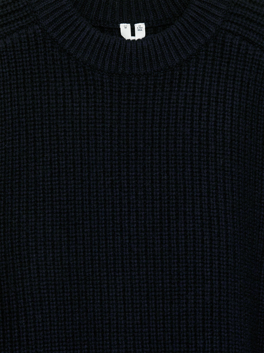 Merino Jumper - Dark Blue - Regular fit - Women - 1259865002