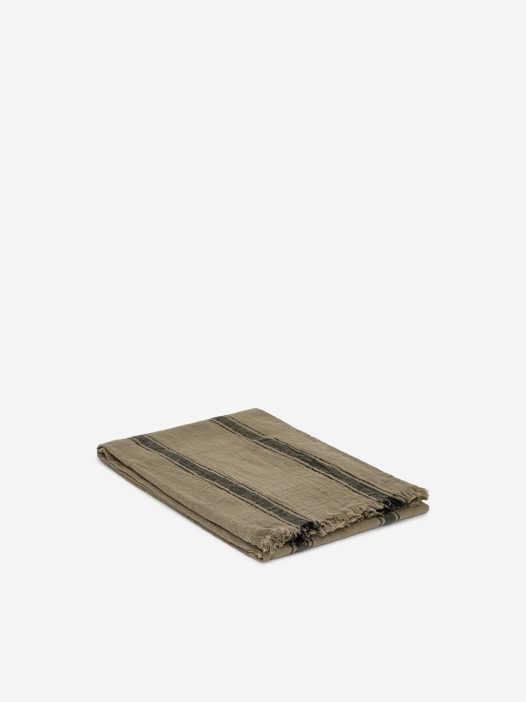 Woven Cotton Towel - Khaki Green/Brown - Homeware - StillMedia/DescriptiveDetail - 4