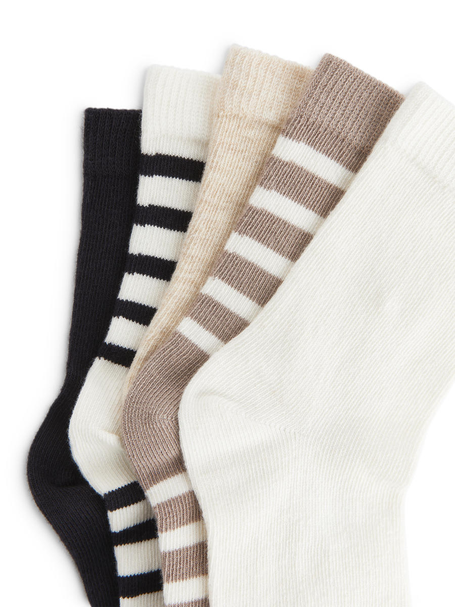 Cotton Socks Set of 5-#97897C-12626