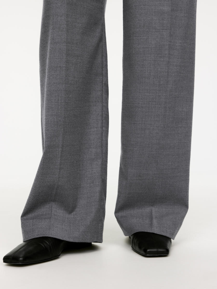 Flanellhose mit niedrigem Bund-#6C6D6E-5735