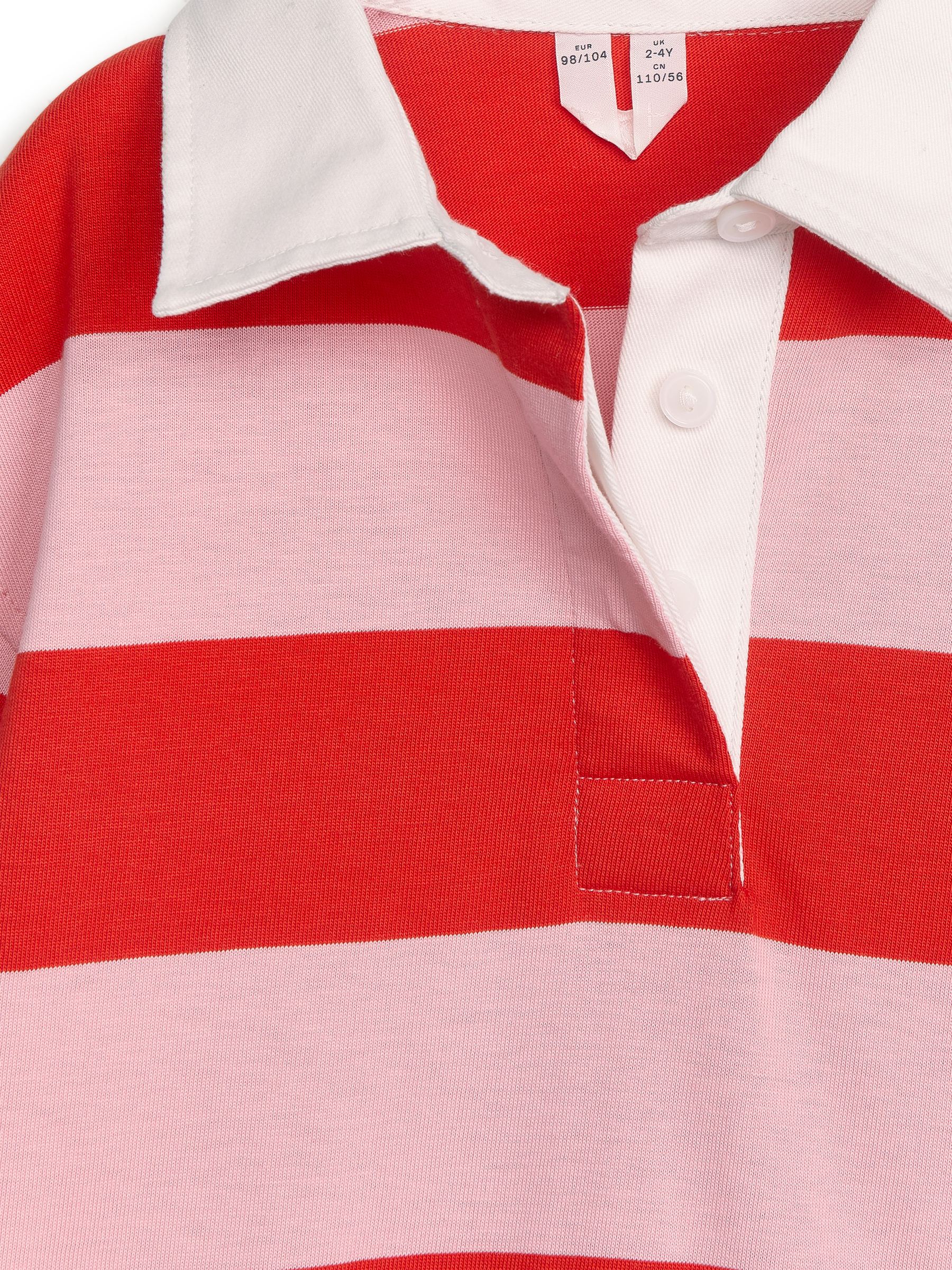 Vestido de rugby oversize - Rojo/rosa - Corte estándar - Children - StillMedia/DescriptiveStillLife - 3