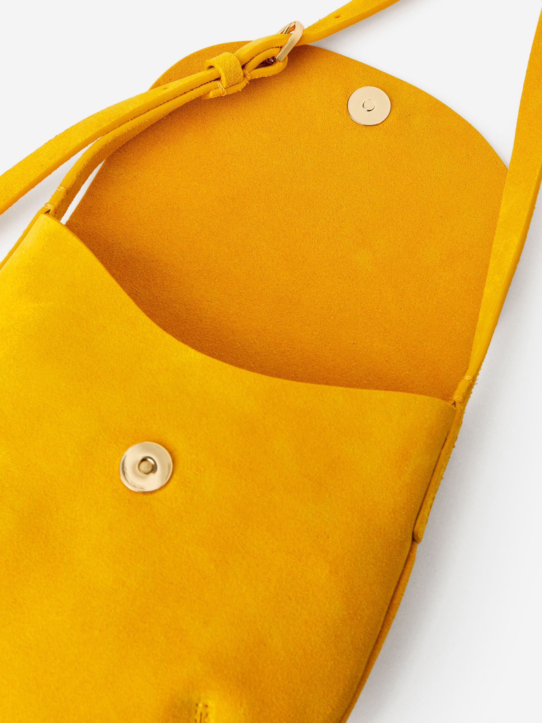 Leather Crossbody Bag - Yellow - Women - StillMedia/DescriptiveDetail - 5