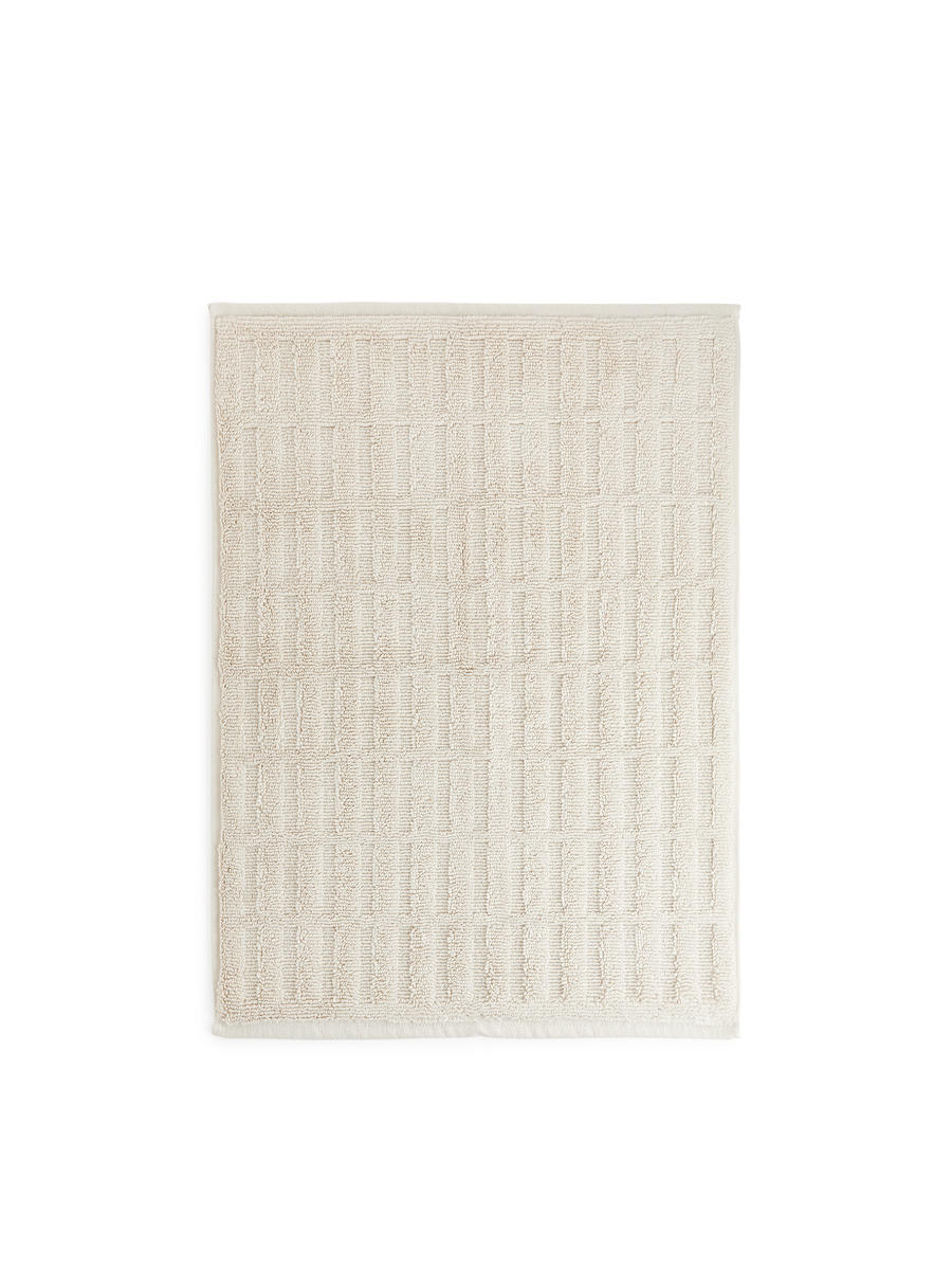 Cotton Bath Mat-Beige-6935