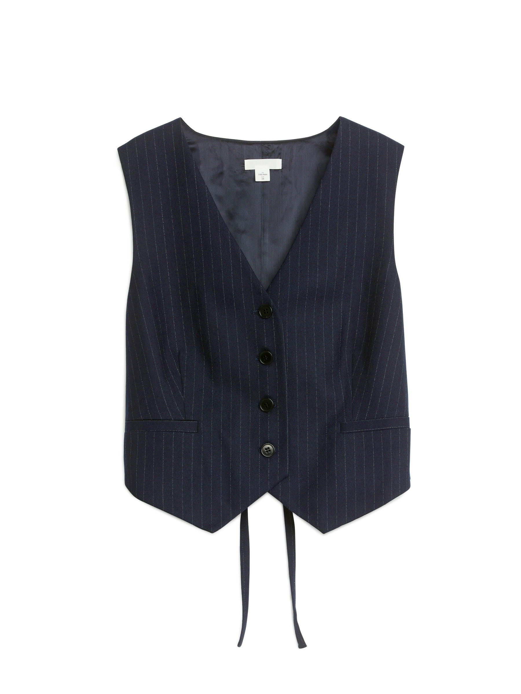 Wool Blend Waistcoat-#0A041F-6800