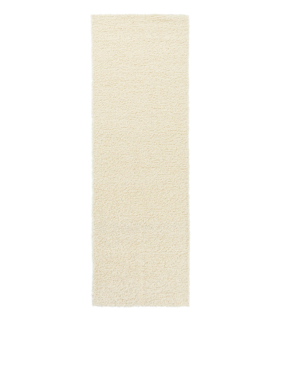 Wool Blend Rug 80 x 250 cm-#D0C2AA-13461