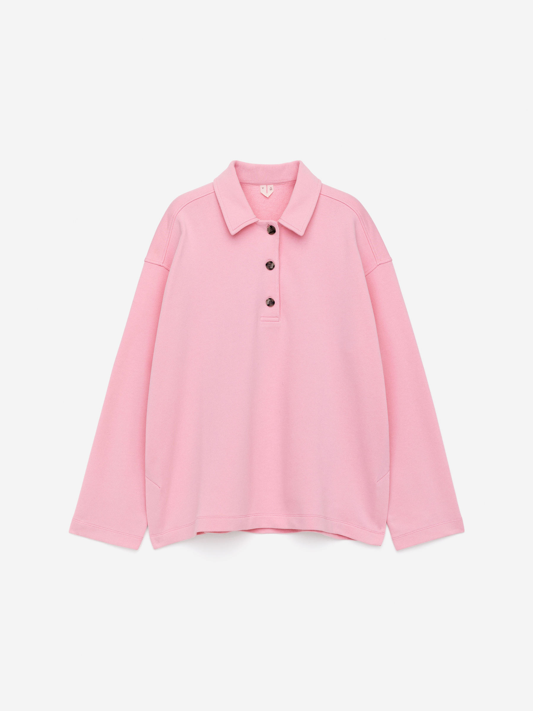 Polo Sweatshirt-#E4BCCB-15870