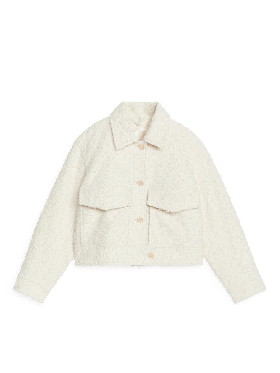 Textured Jacket - Light Beige - Regular fit - Women - 1234934001