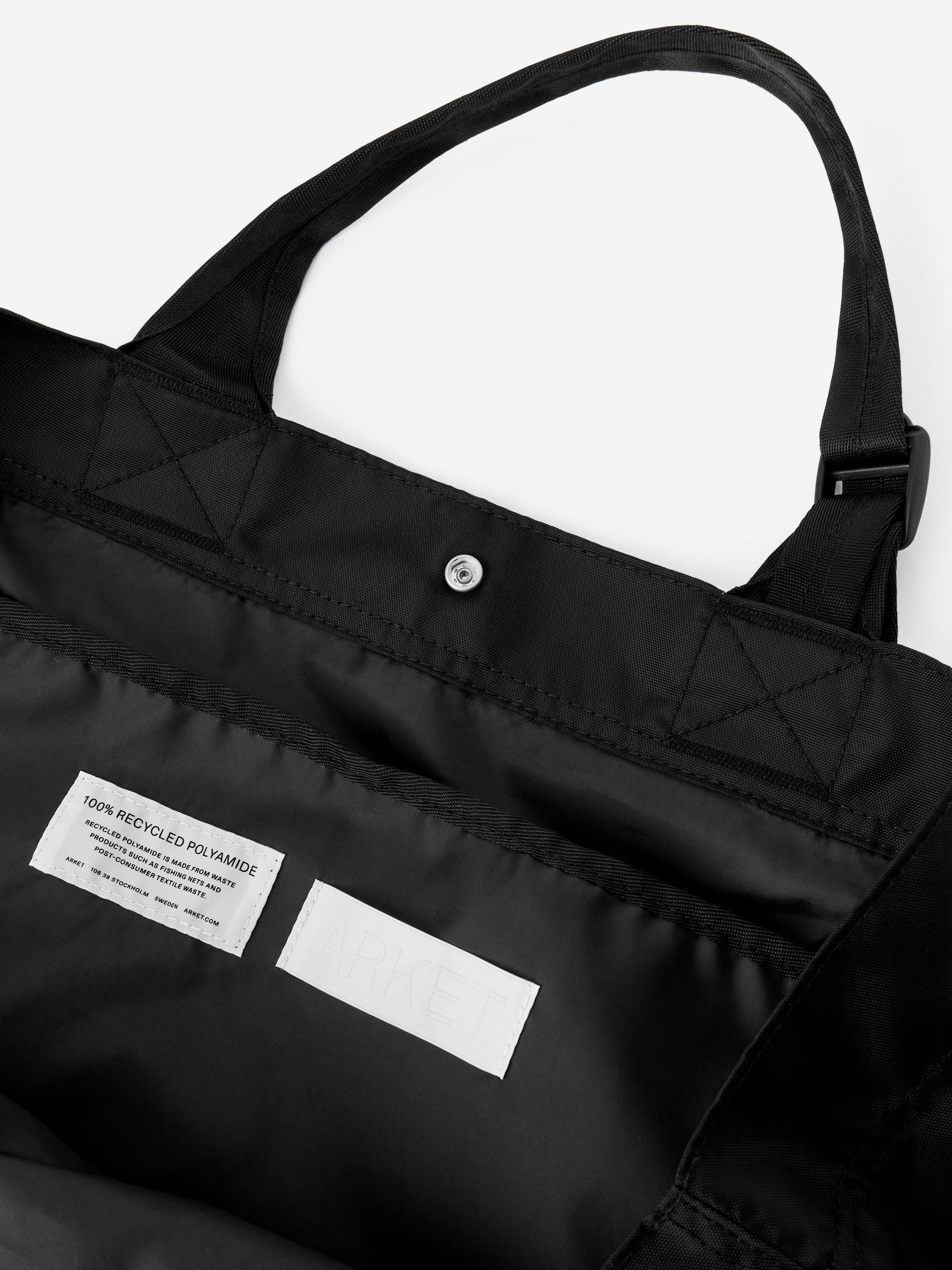 Nylon Tote – Black – Men – ARKET EU