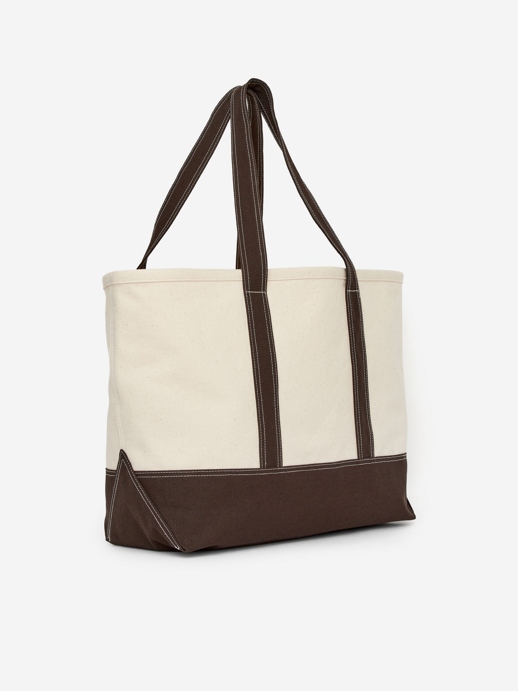 Oversized Canvas Tote - Off White/Mole - Men - StillMedia/DescriptiveStillLife - 3