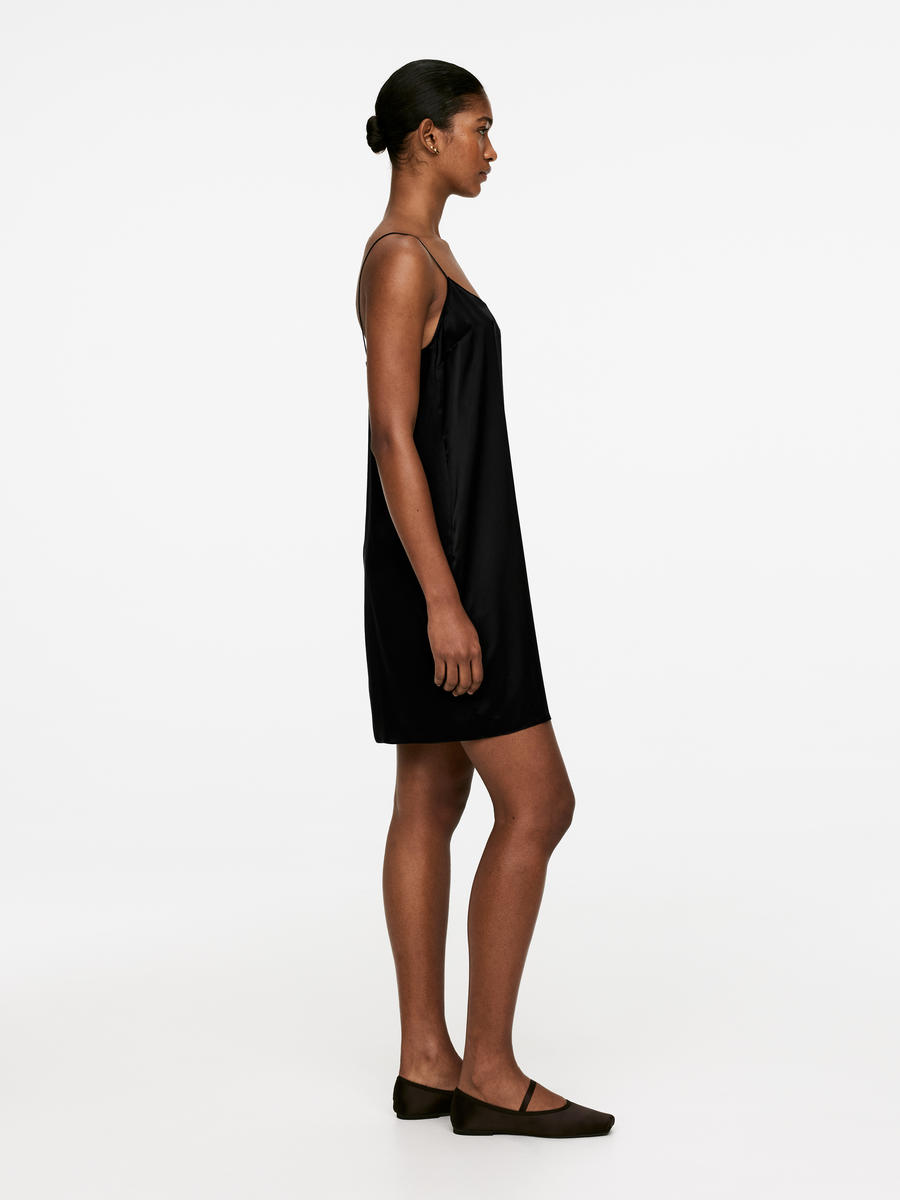 Silk Slip Dress-#272628-13286