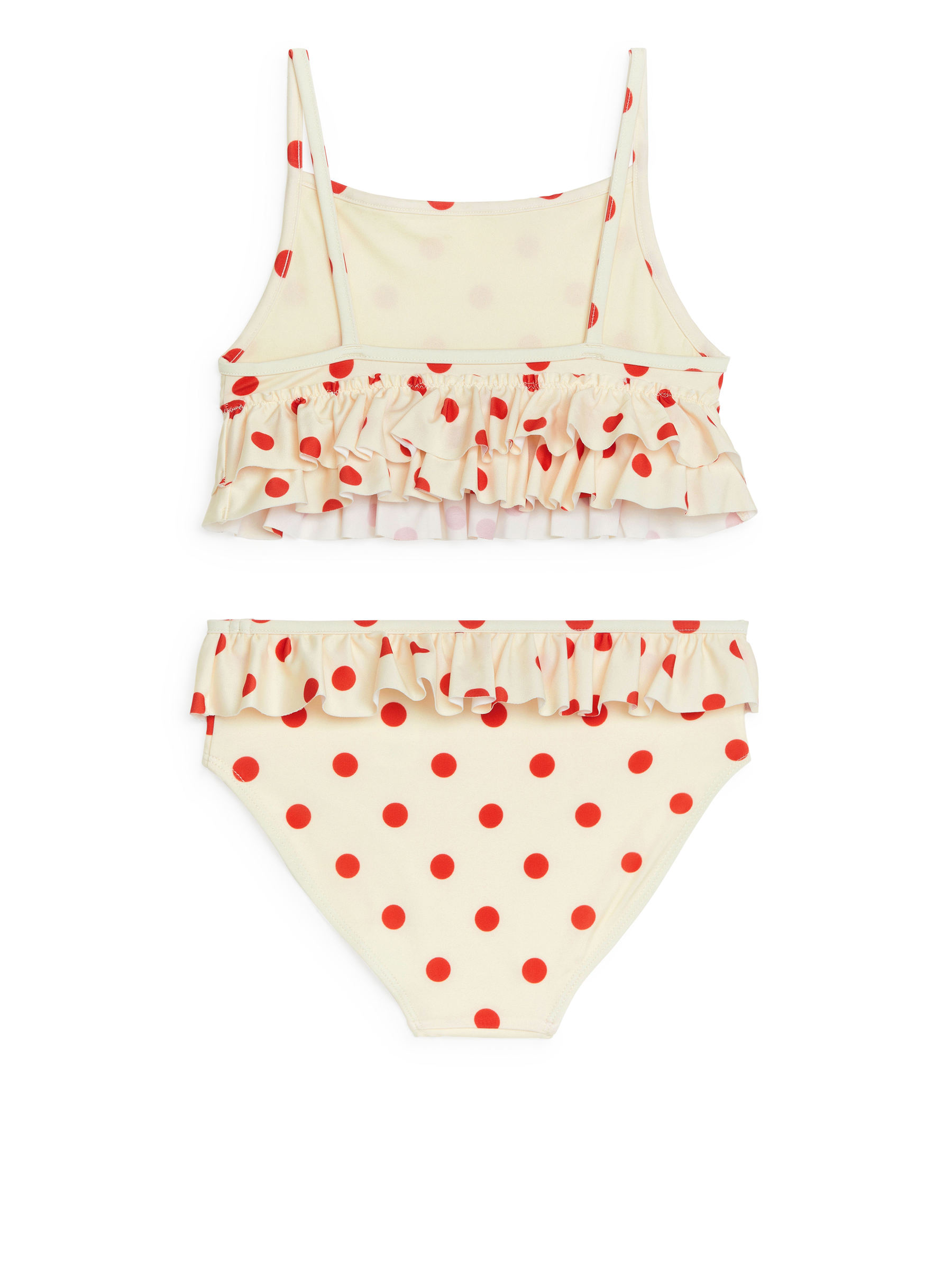 Frill Bikini Set - White/Red - Regular fit - Children - StillMedia/DescriptiveStillLife - 1