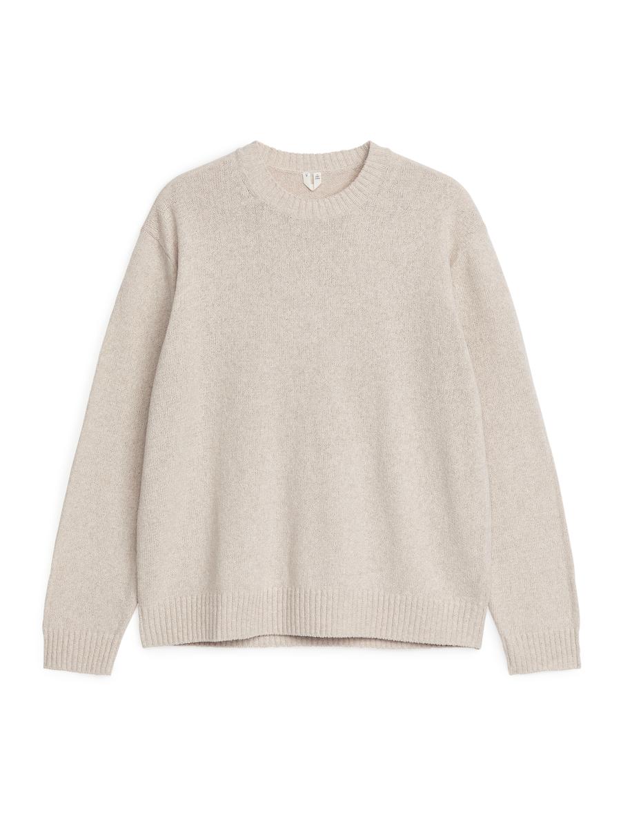 Linen Silk Jumper-#D4D4B8-6298