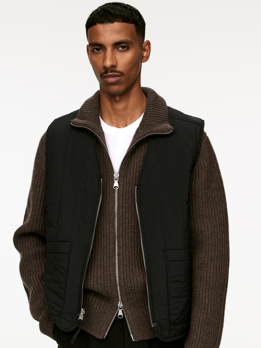 Mens wool zipper cardigan best sale