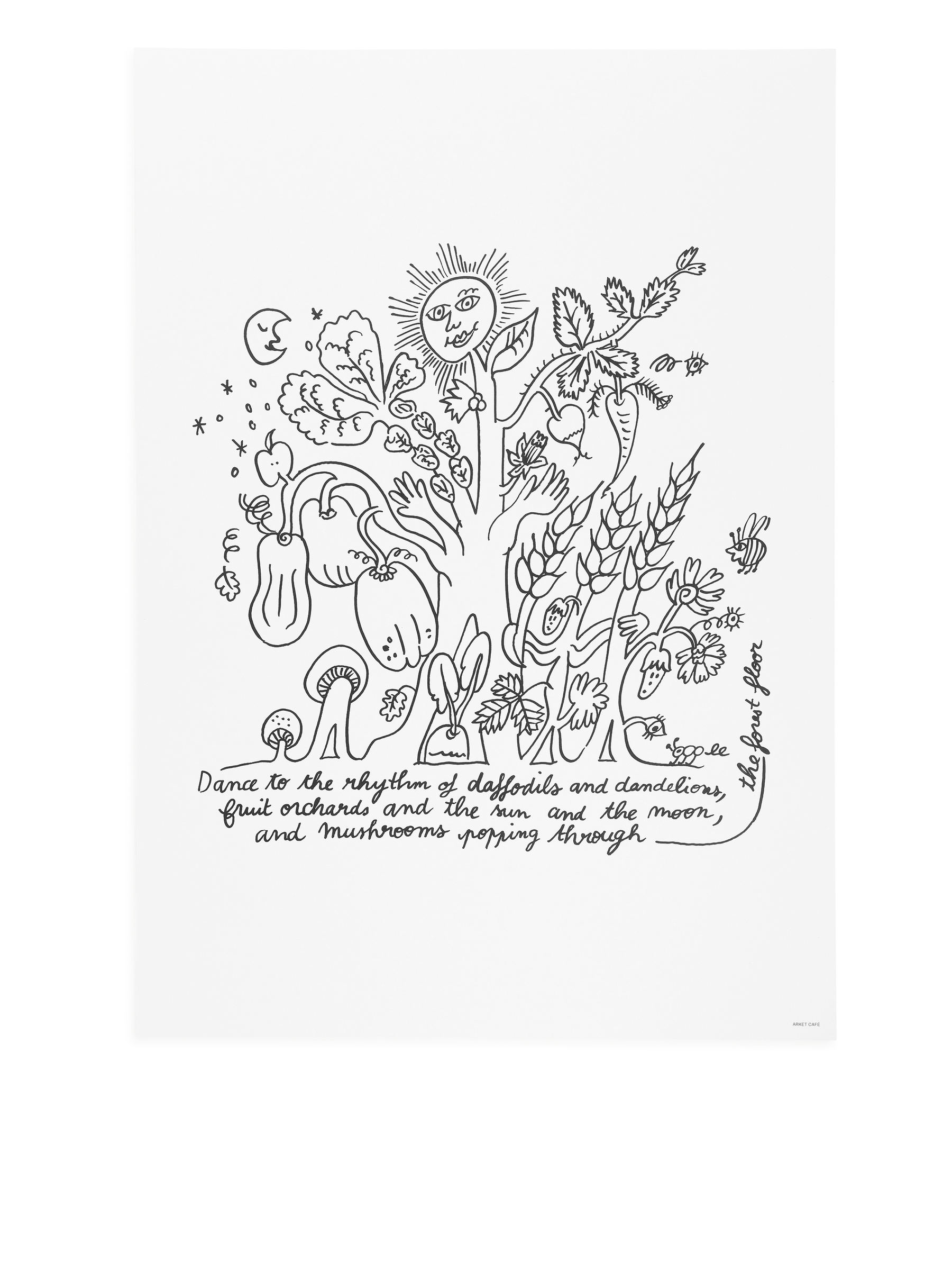 ARKET CAFÉ Poster - Off White/Black - Café - StillMedia/DescriptiveStillLife - 2