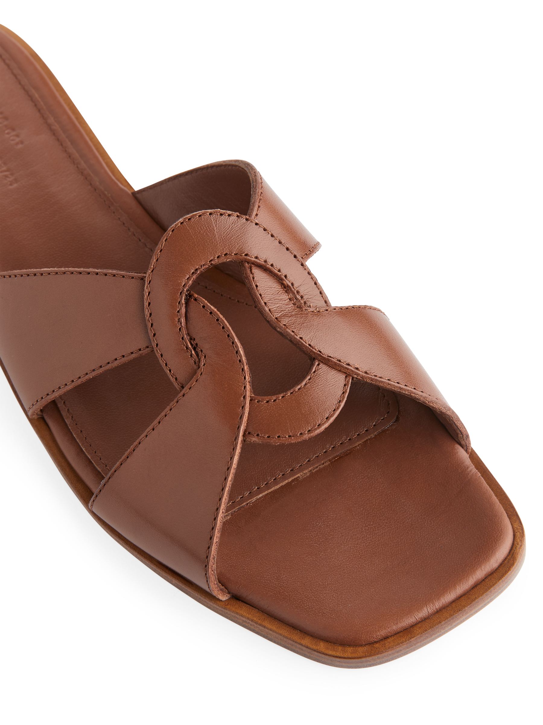 Sandali slip in bassi in pelle - Marrone - Women - StillMedia/DescriptiveDetail - 2