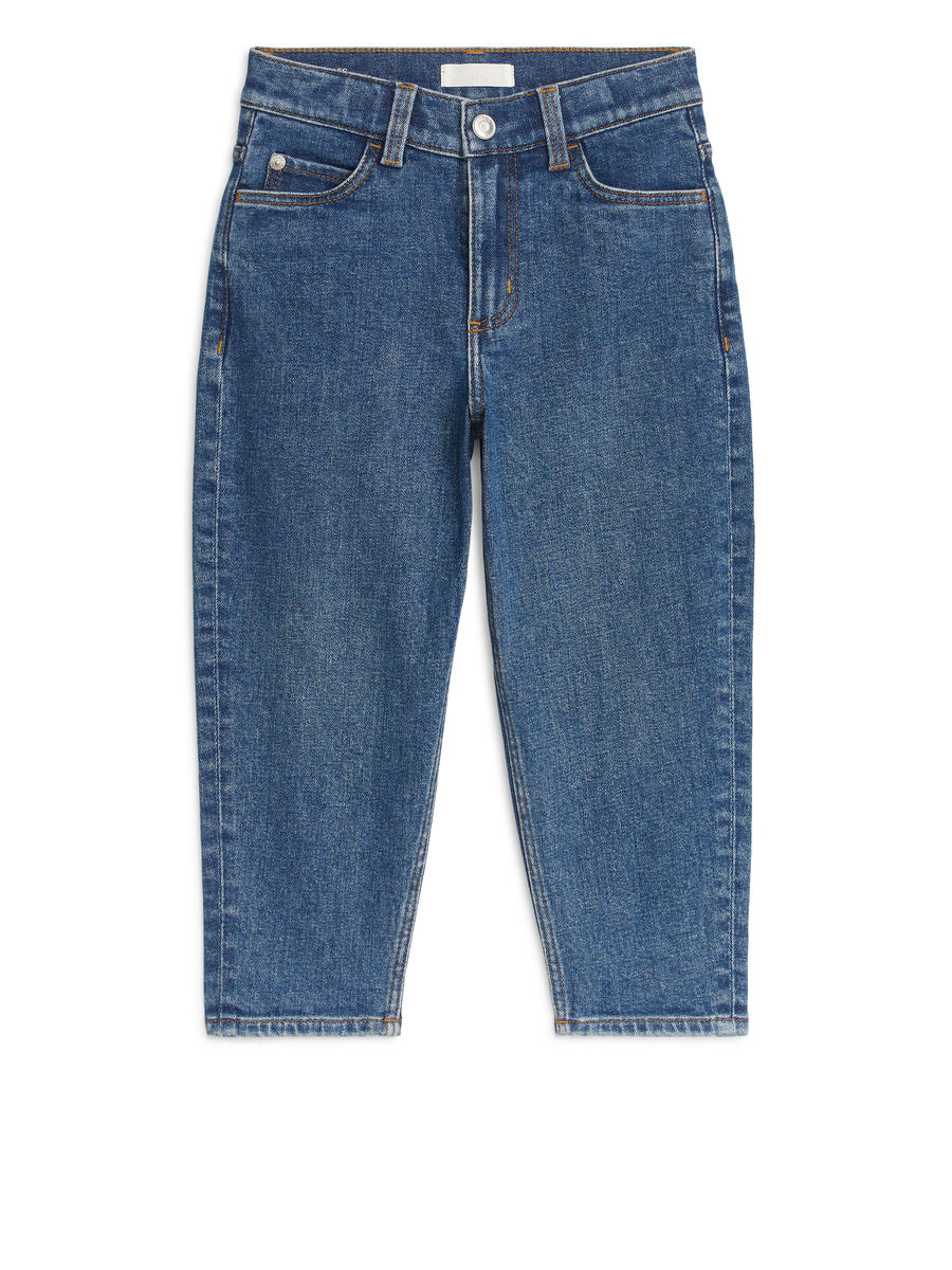 Konische Stretch-Jeans - Mittelblau - Relaxed Fit - Children - 0969009014