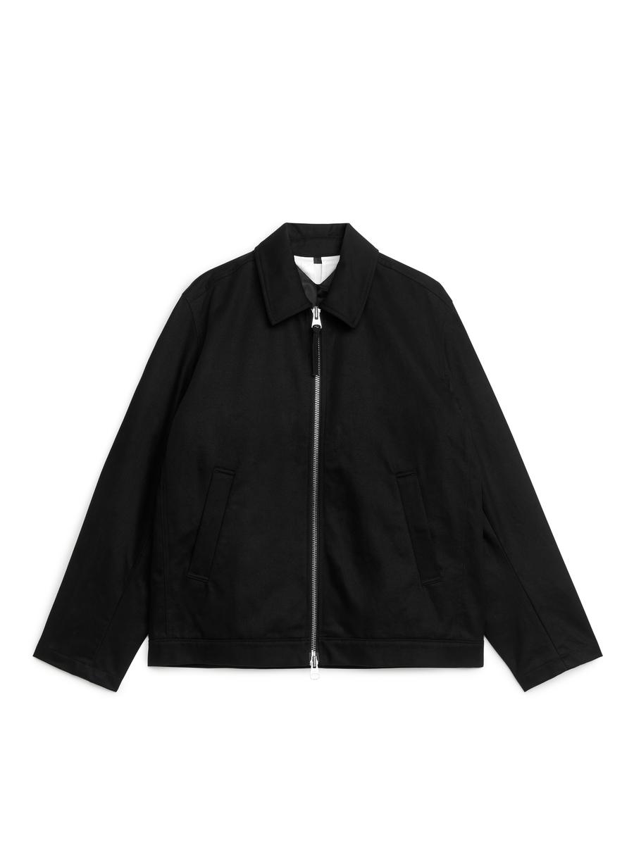 Drizzler Cotton Jacket Black Men ARKET DK