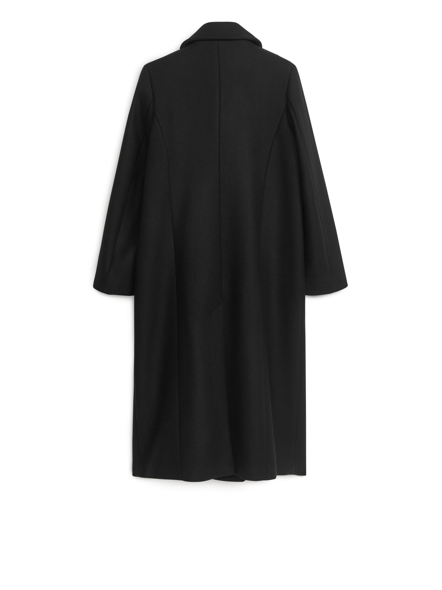 Double-Breasted Wool Coat - Black - Regular fit - Women - StillMedia/DescriptiveStillLife - 13