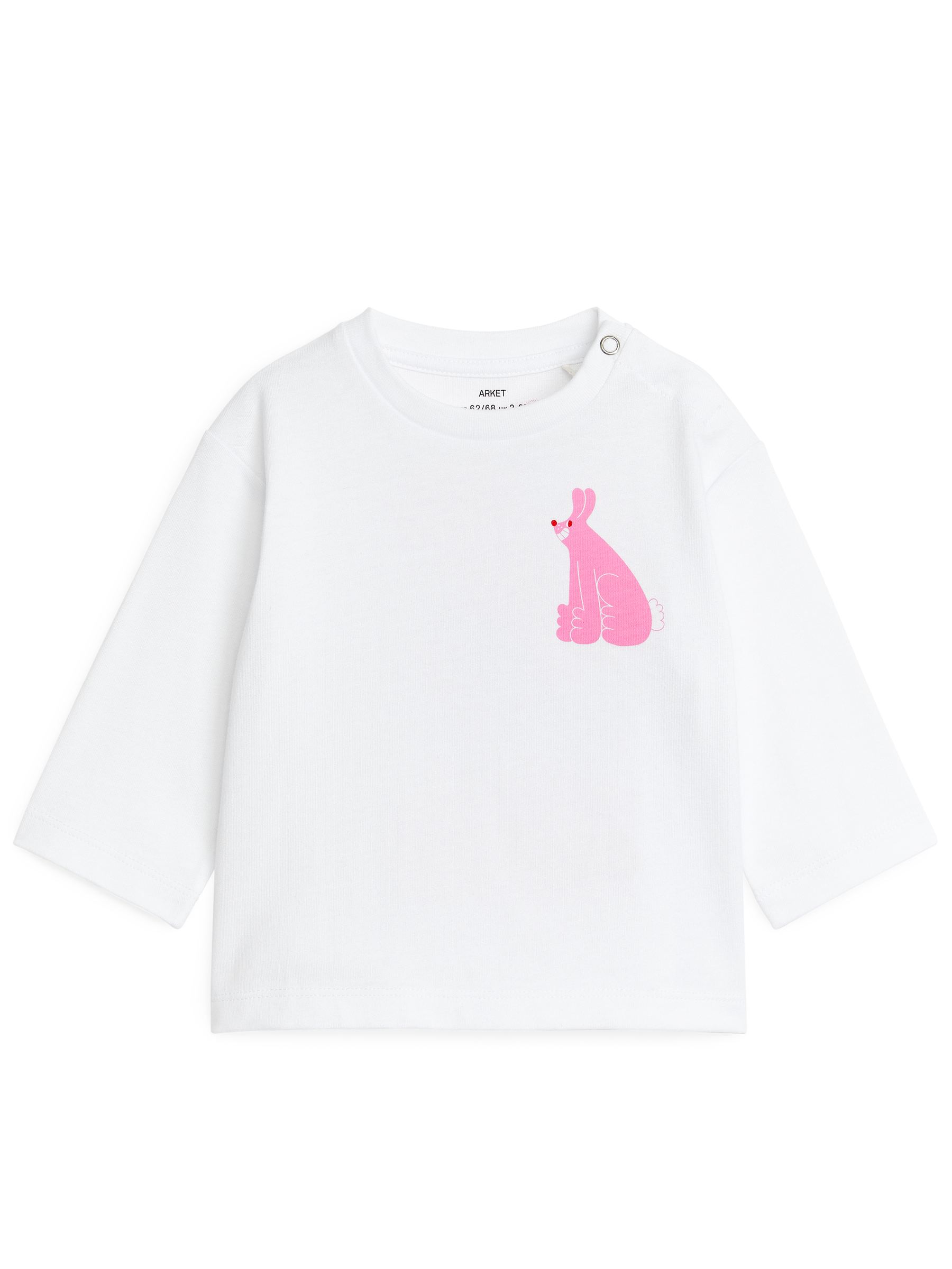 ARKET och YUK FUN långärmad t-shirt - Vit/rosa - Regular fit - Children - StillMedia/DescriptiveStillLife - 3