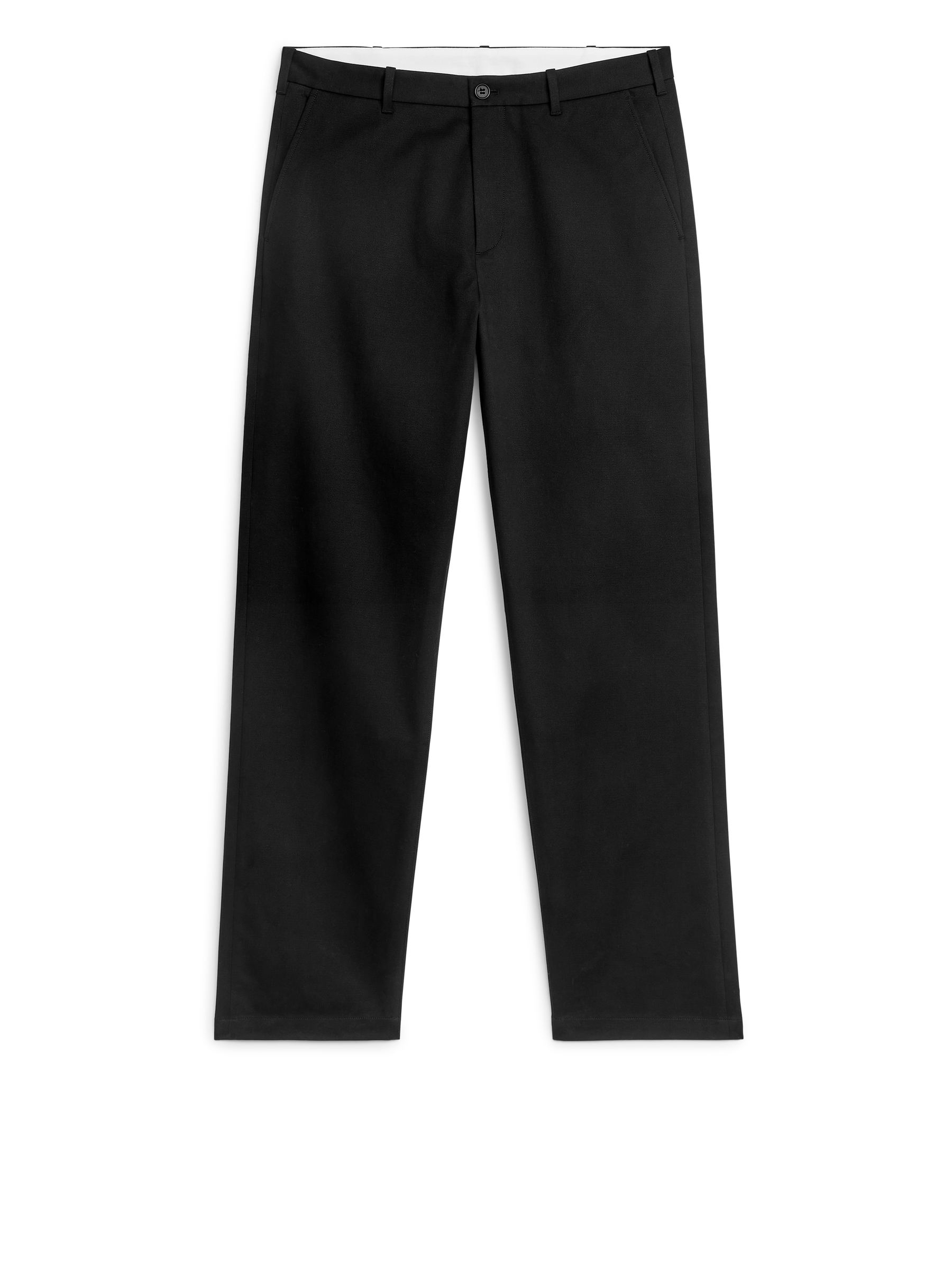 Chinos regular fit de algodón elástico - Negro - Corte estándar - Men - StillMedia/DescriptiveStillLife - 2