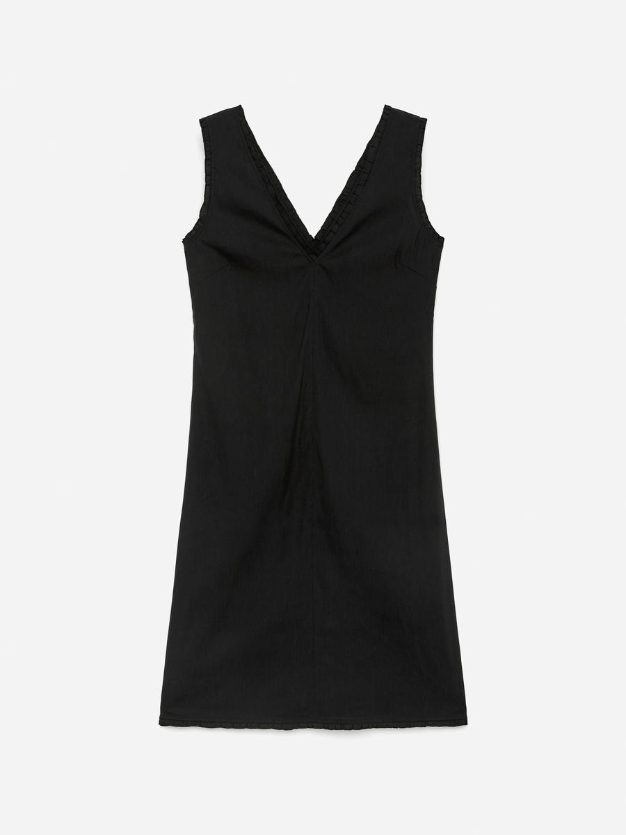 ARKET Women's  Frill-Detail Dress Black,  size 44