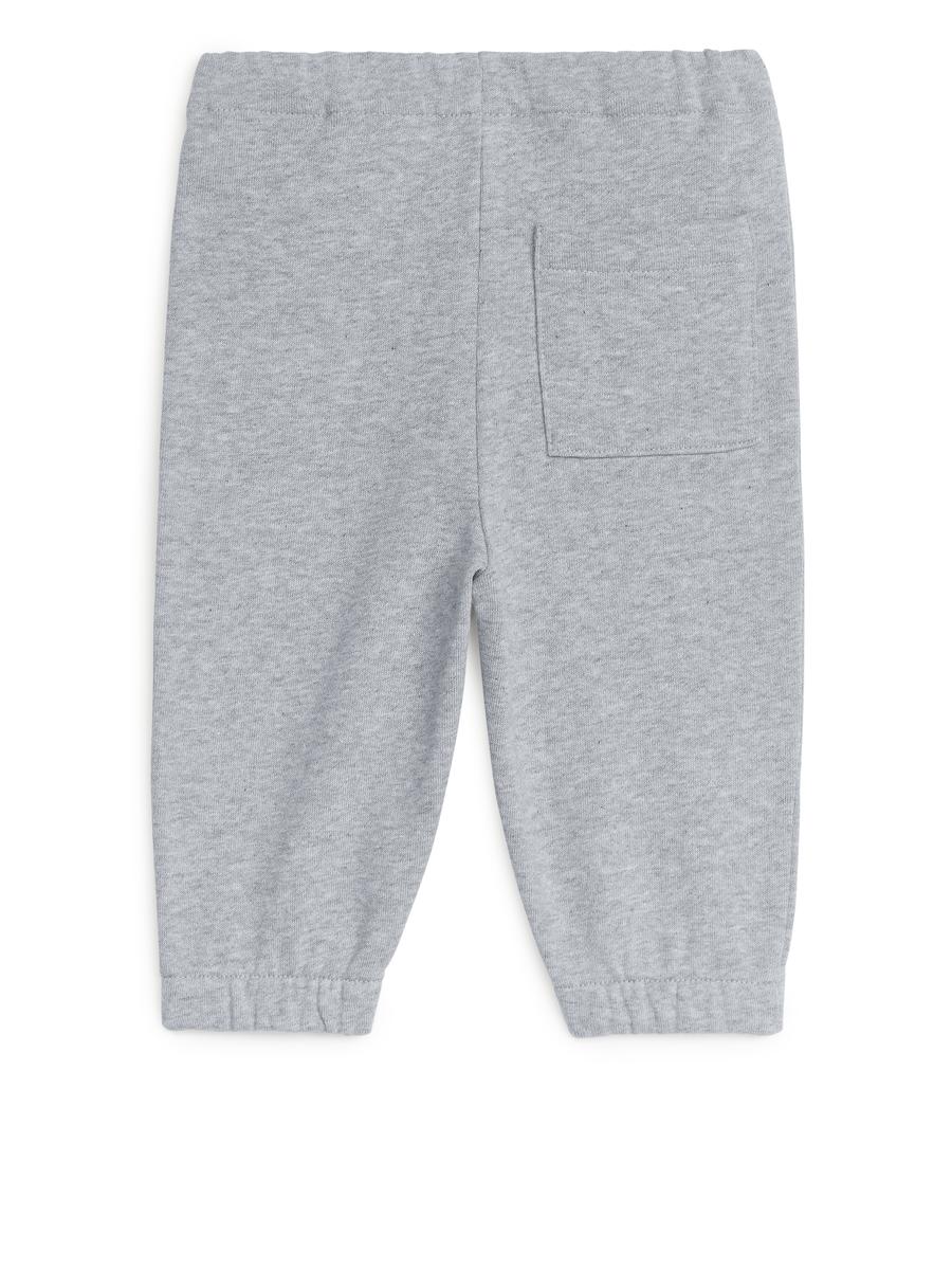 Pantalon de survêtement en coton éponge-#B9BABC-3924