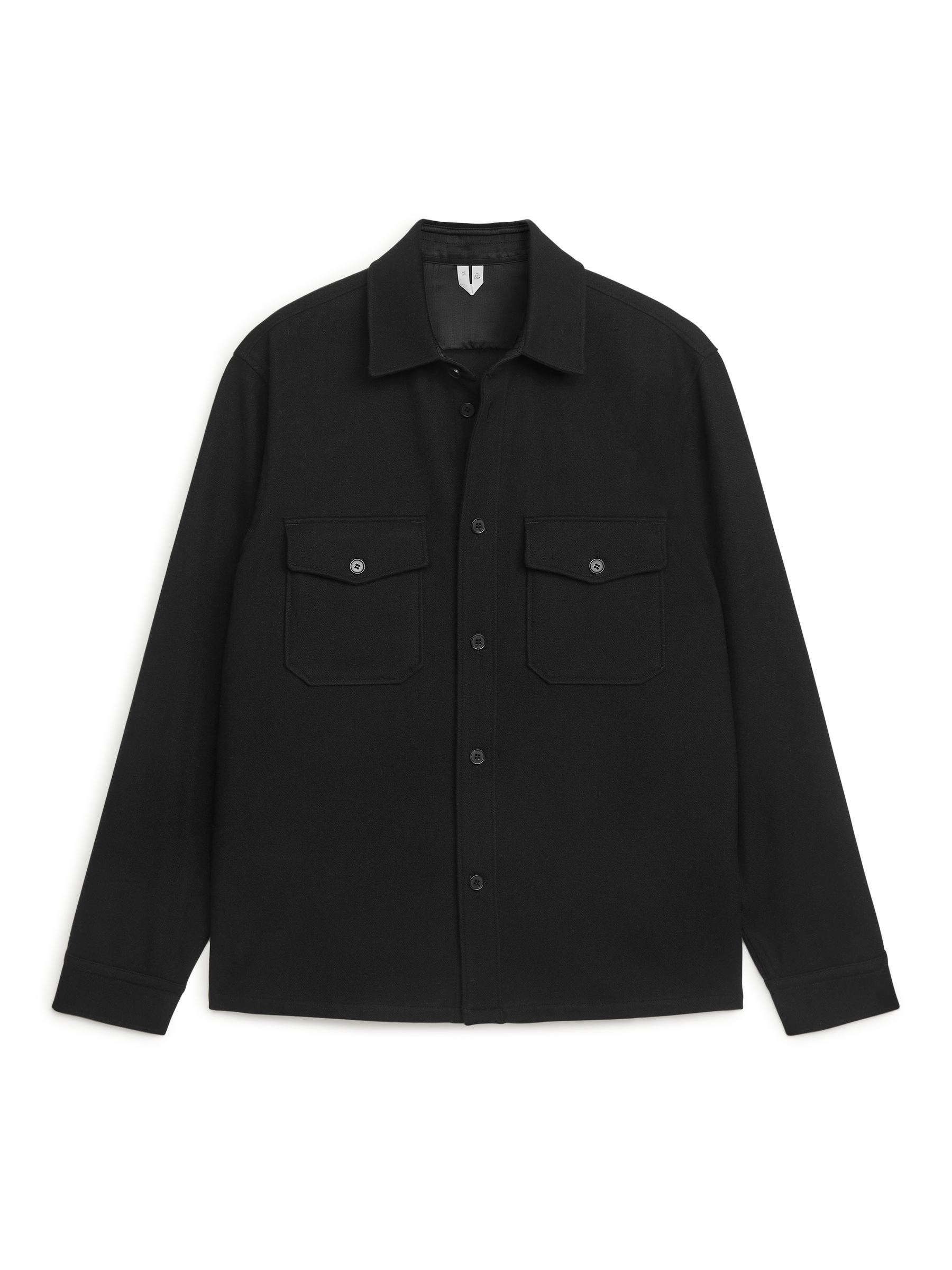 Wool Overshirt-#272628-10943