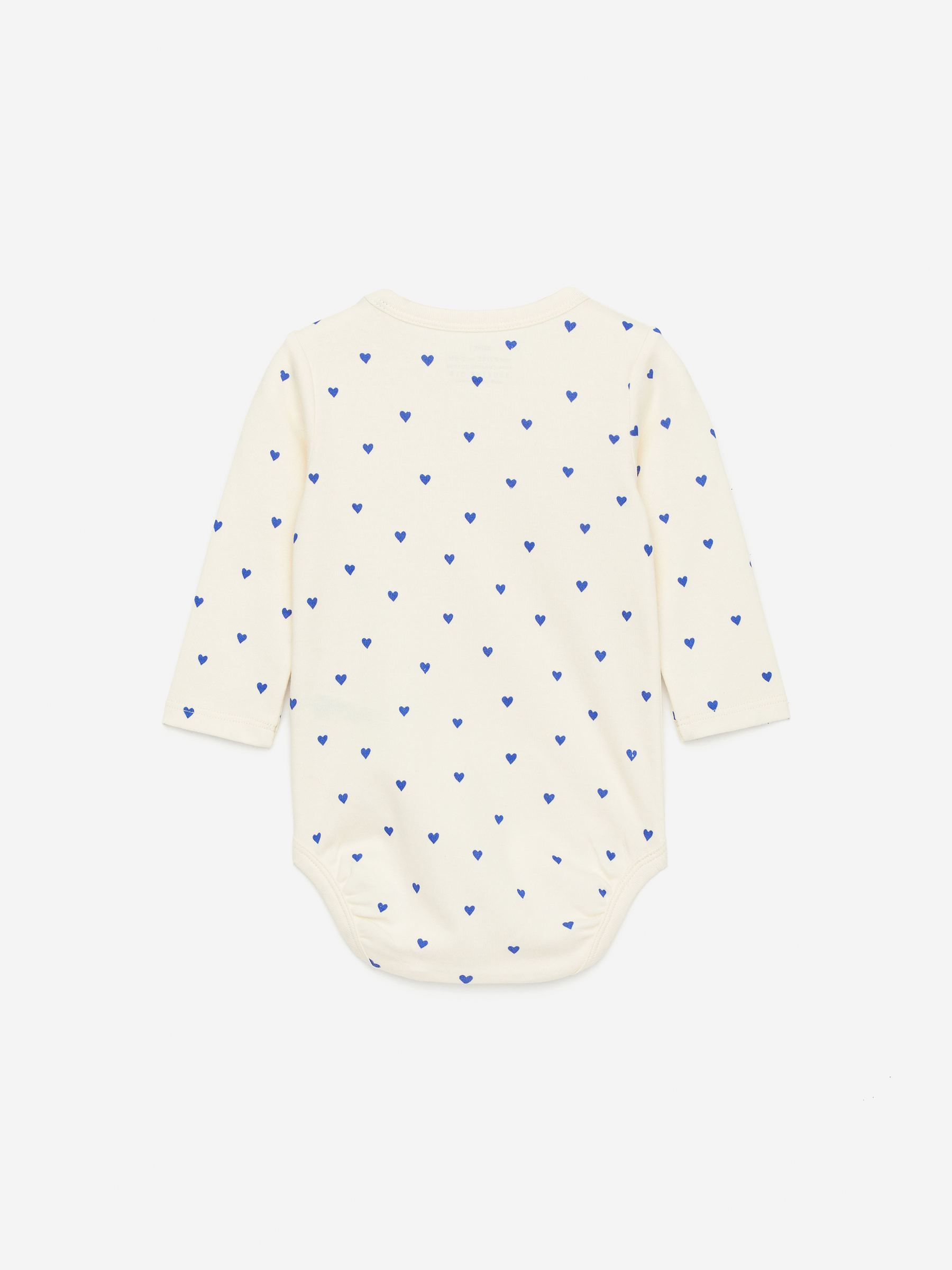 Langarmbody - Cremeweiß/Herzen in Blau - Regular Fit - Kinder - StillMedia/DescriptiveStillLife - 2