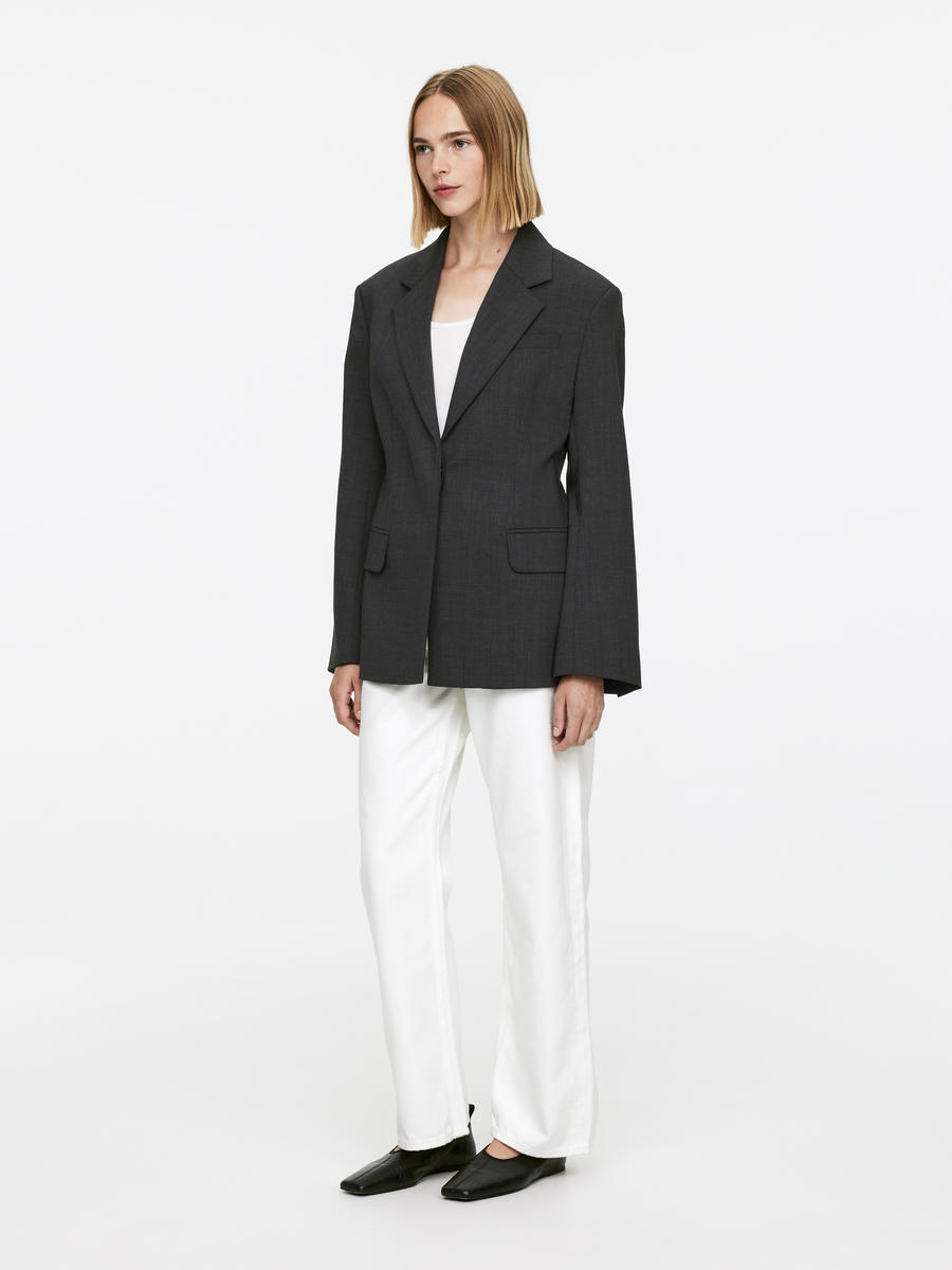 Schmaler, einreihiger Blazer-#505661-12426