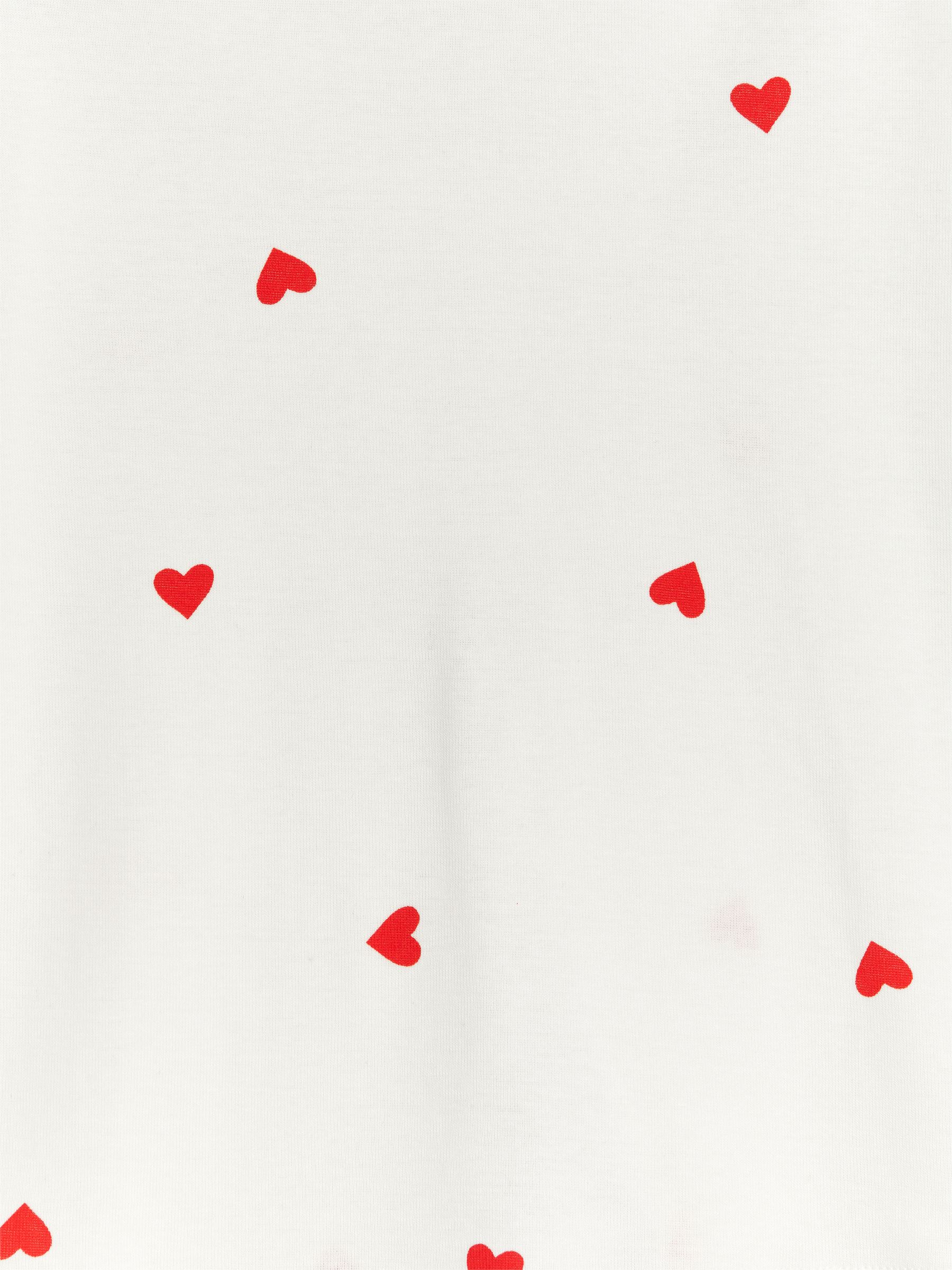 Jersey-Pyjama - cremeweiß/rote Herzen - Regular Fit - Kinder - StillMedia/DescriptiveDetail - 5