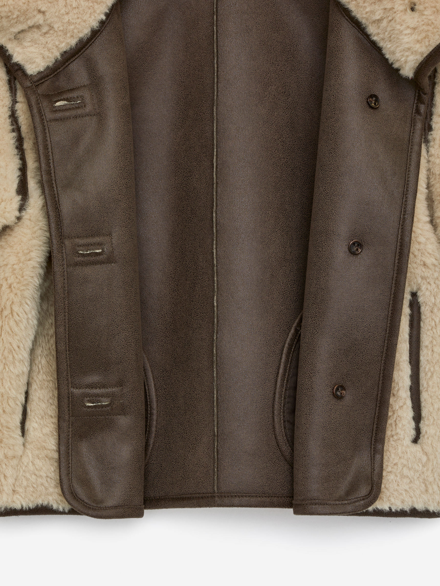 Kurze Teddyjacke - Beige - Loose Fit - Children - StillMedia/DescriptiveDetail - 3