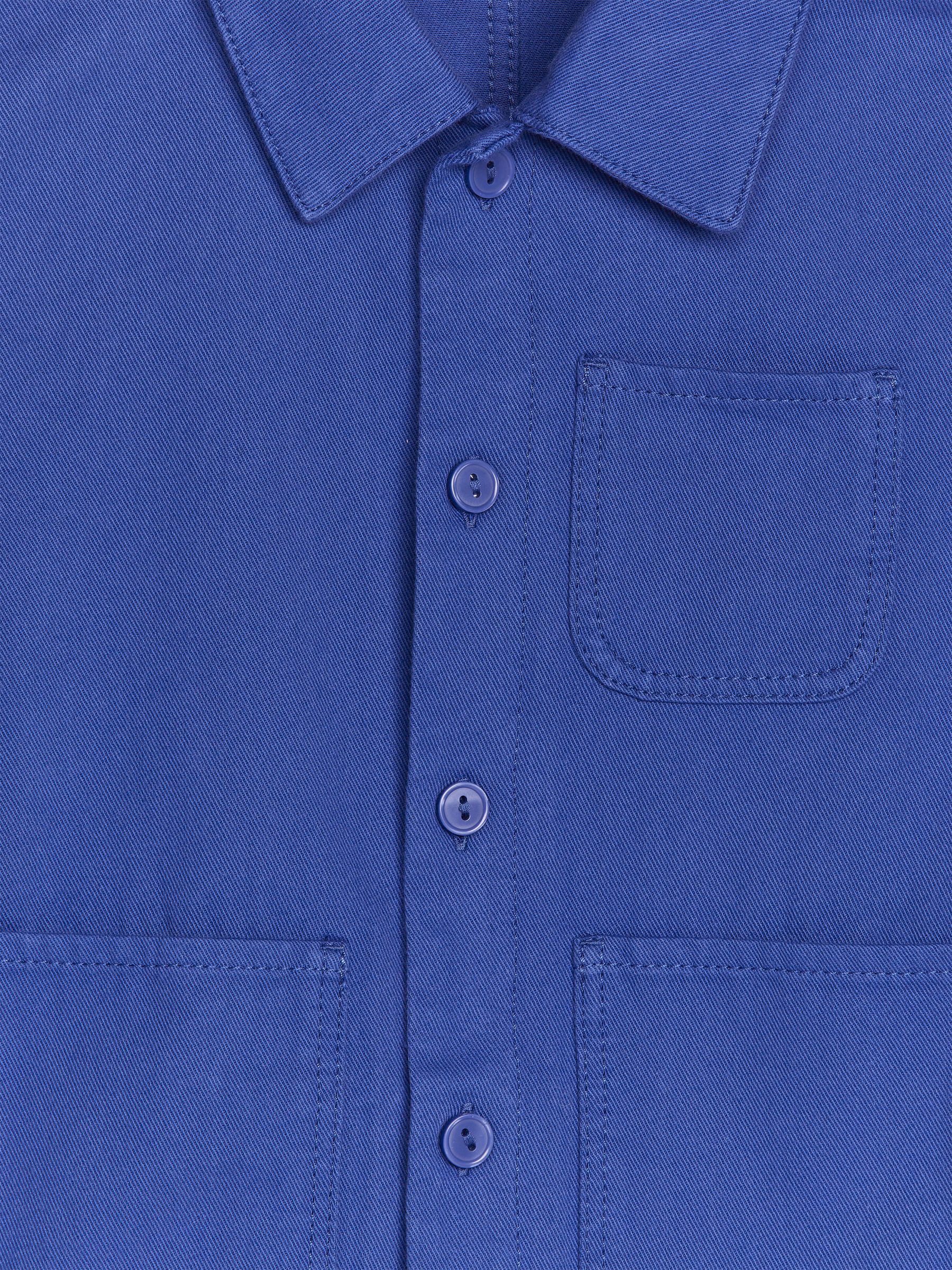 Cotton Overshirt - Bright Blue - Regular fit - Children - StillMedia/DescriptiveDetail - 2