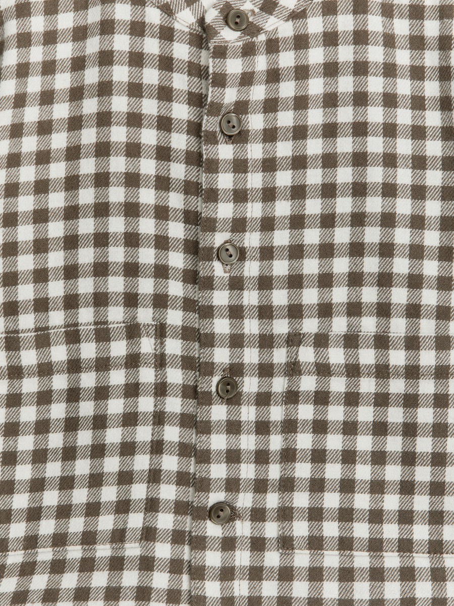 Flannel Shirt-#645B4F-4167