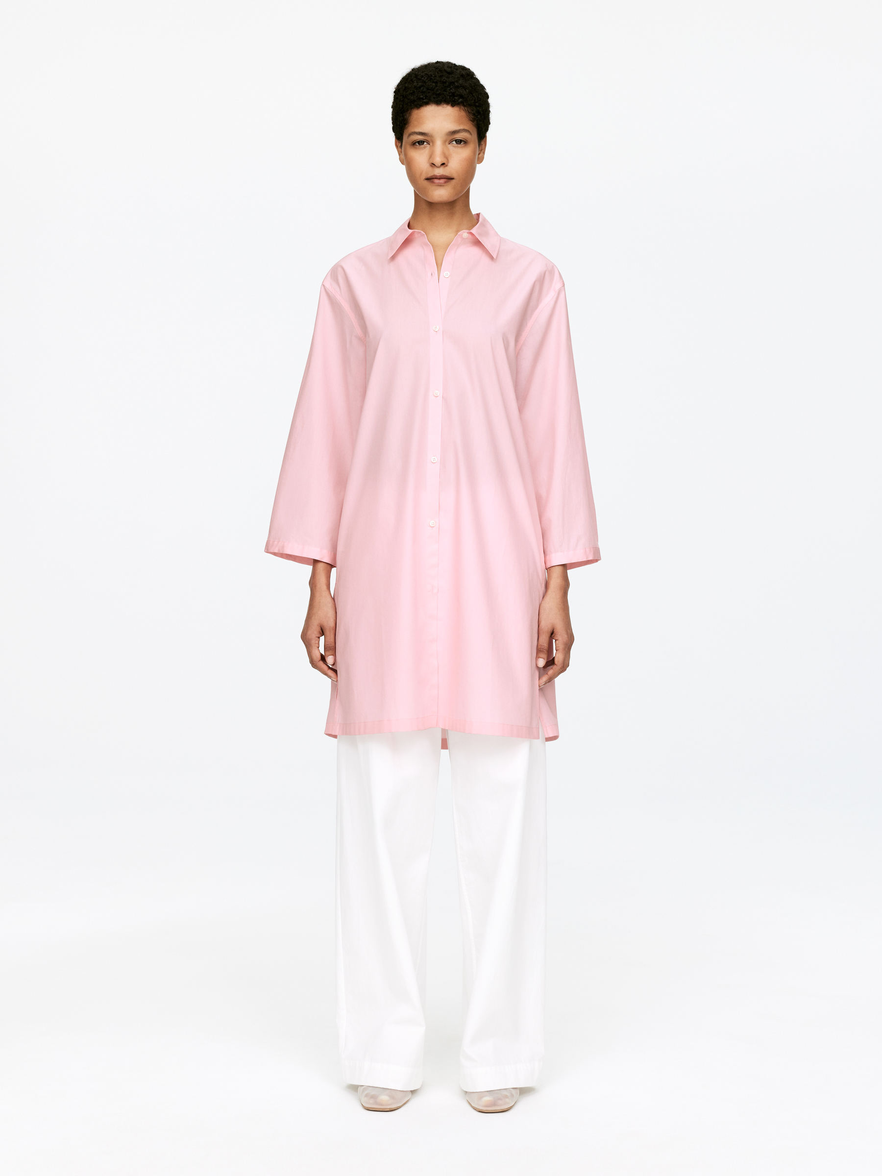 Shirt Dress-#E7BDCA-15261