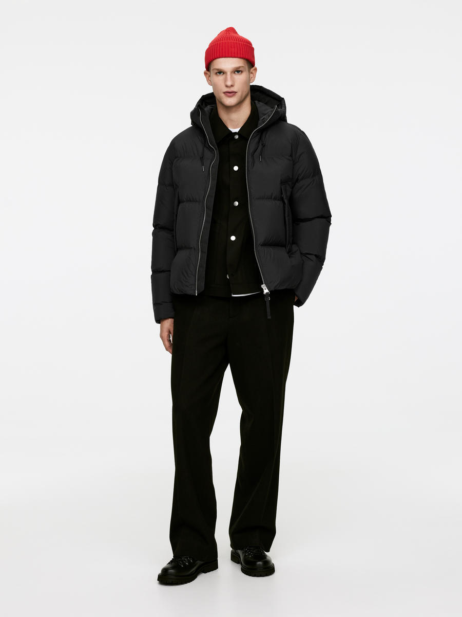 Arket puffer coat black online