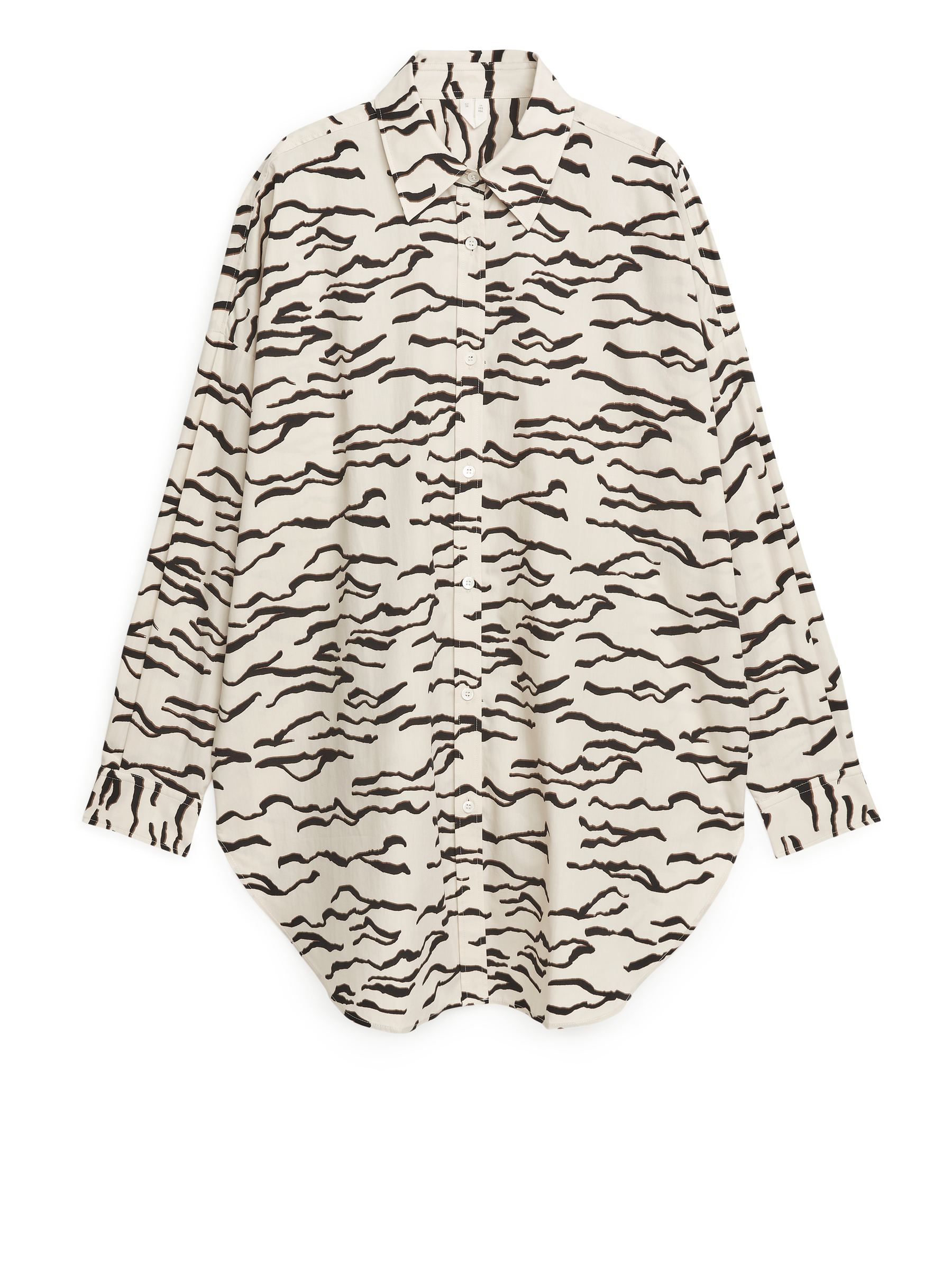 Oversized Poplin Shirt-#DCD6C7-455