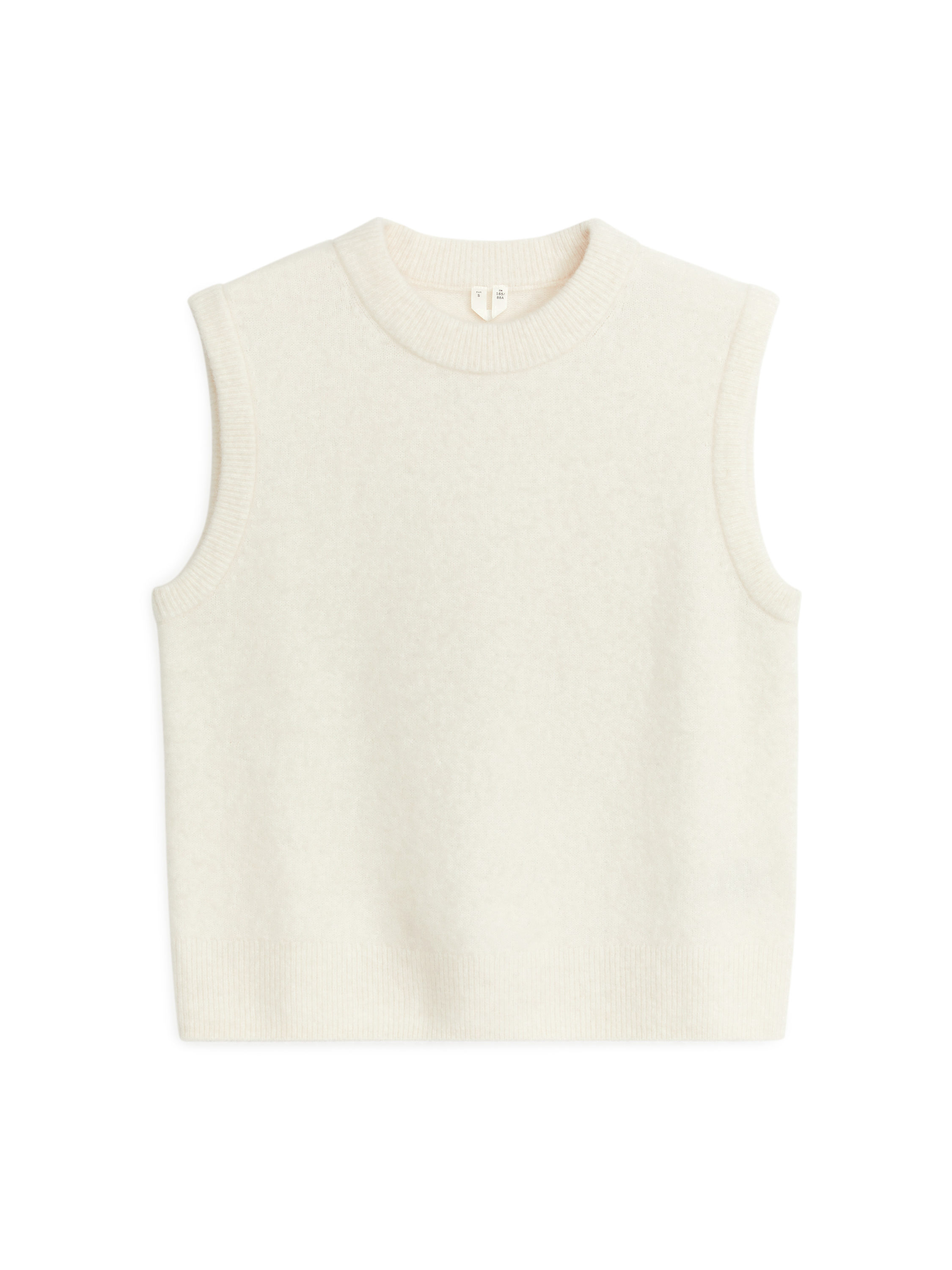 Knitted Alpaca Vest – Off-White – Women – ARKET GB