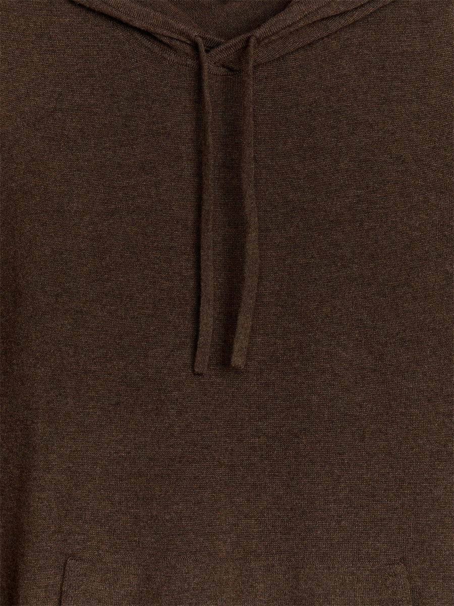 Wool-Cashmere Hoodie-#6C655F-13277