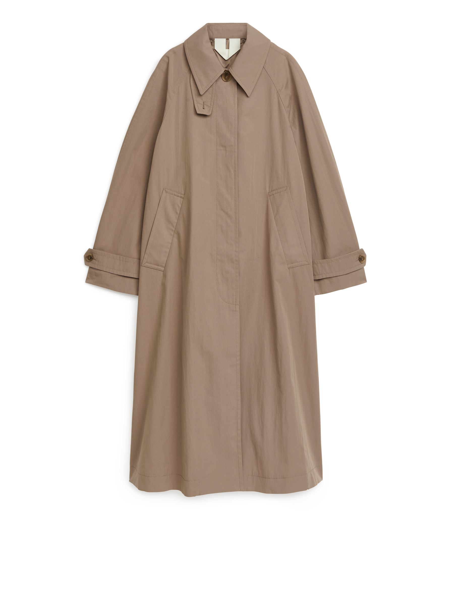 Trench in misto cotone - Beige scuro - Oversize - Women - StillMedia/DescriptiveStillLife - 3