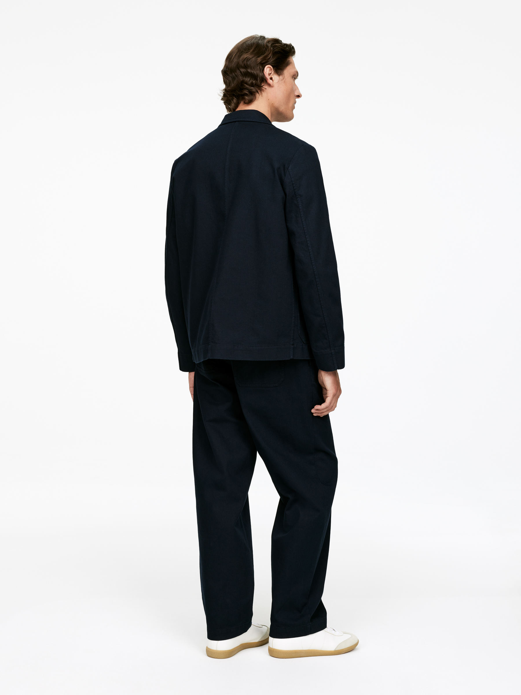 Cotton Linen Blazer - Dark Blue - Regular fit - Men - StillMedia/Lookbook - 10