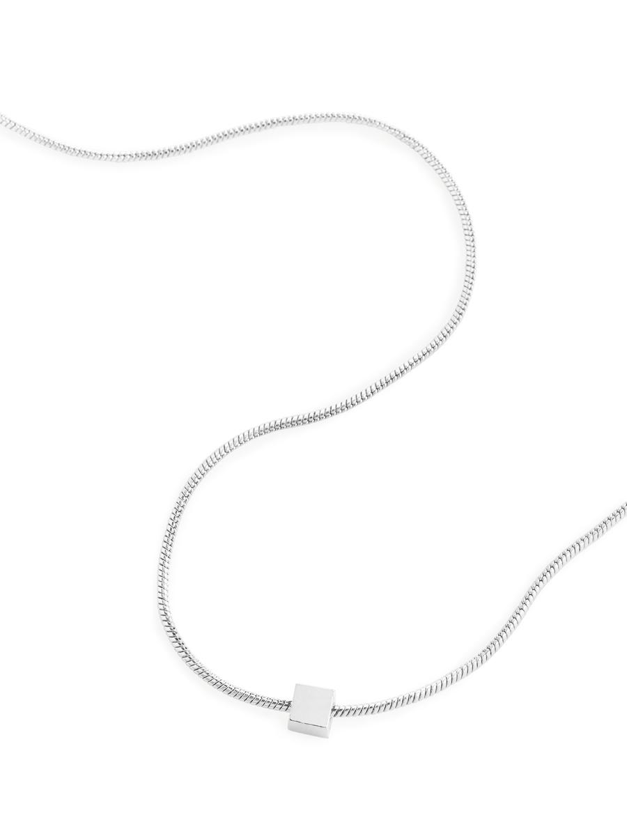 Délicat collier chaîne plaqué argent-#DFDEDE-2809