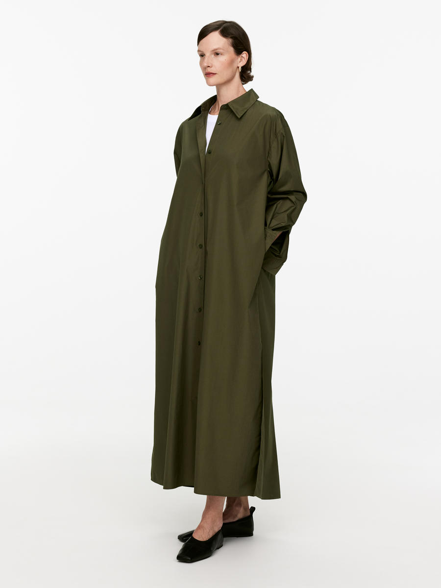 Oversize-Hemdkleid - Khaki - Oversize - Women - 1224874003