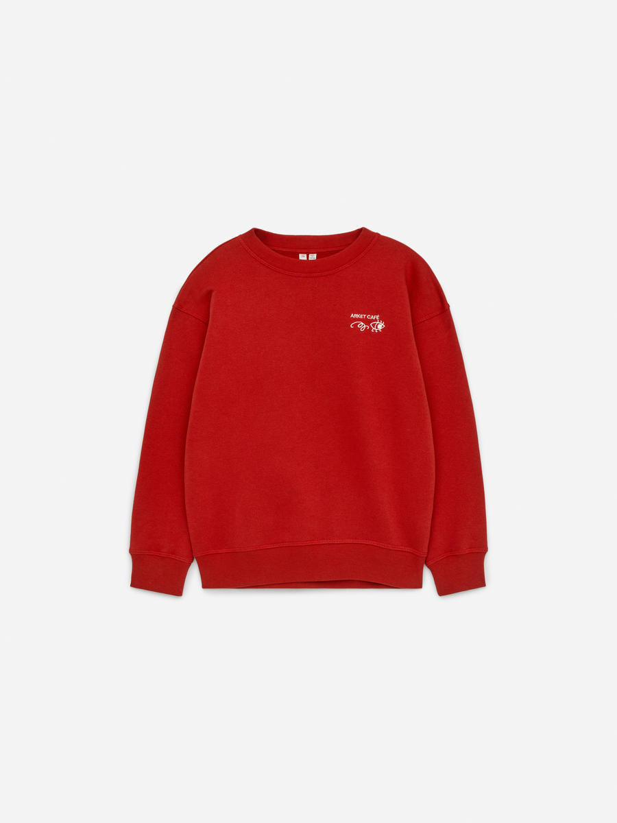 ARKET CAFÉ Embroidered Sweatshirt-#BA2127-14317