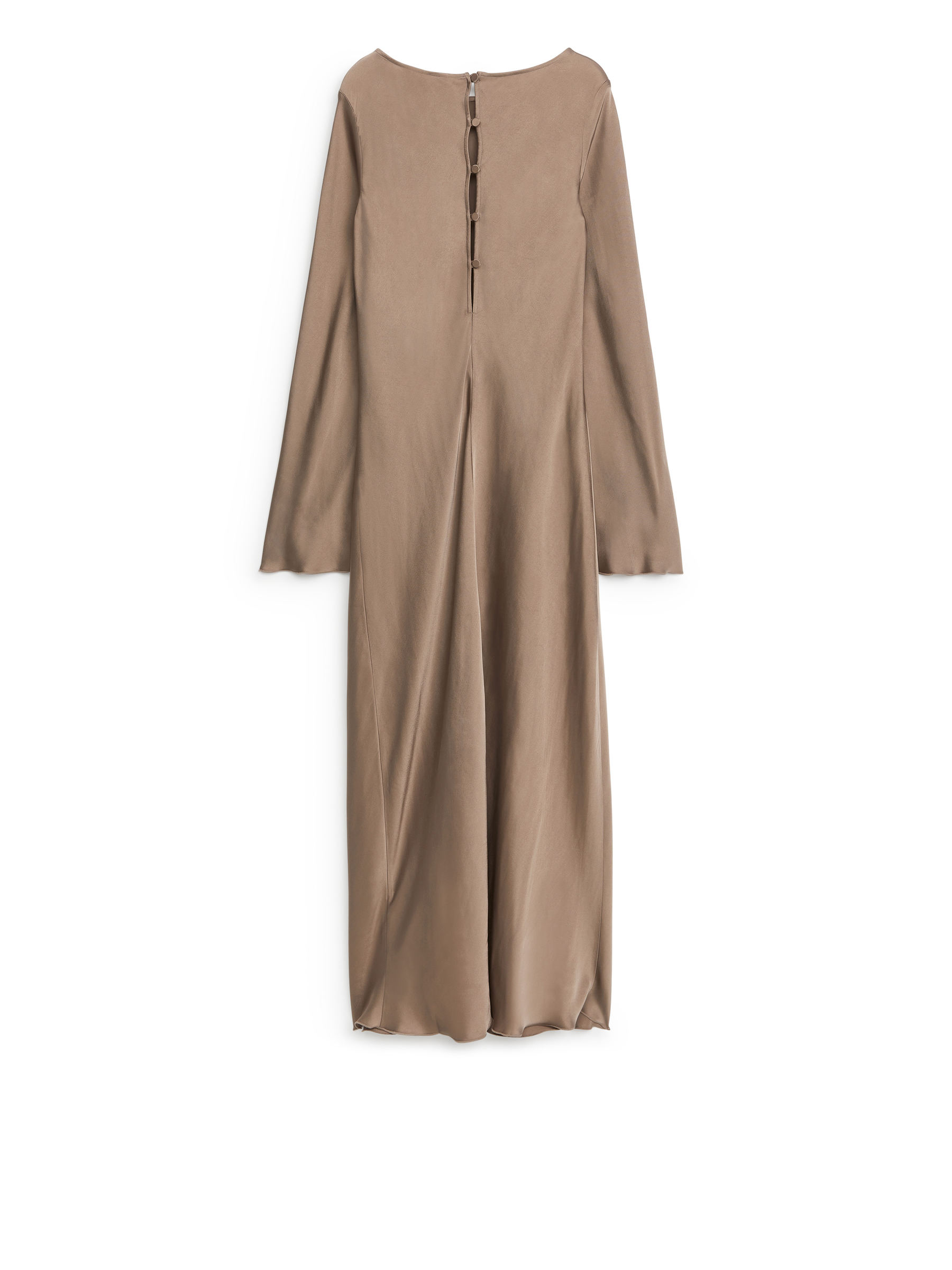 Bias-Cut Midi Dress-#7C746B-6194