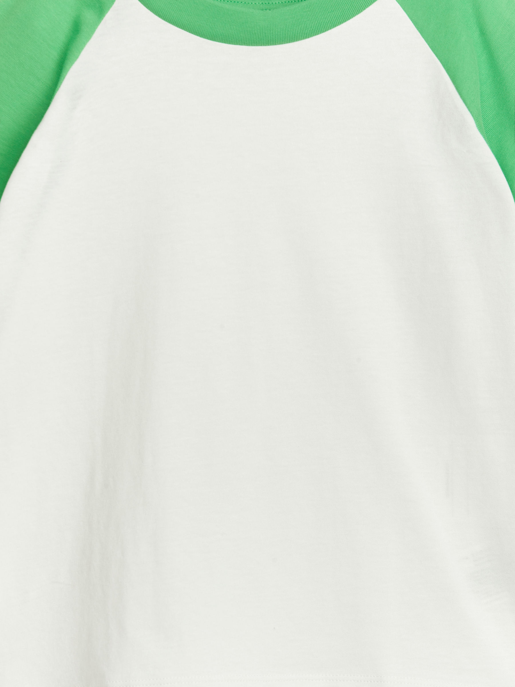 Raglan-Sleeve T-Shirt - Weiß/Grün - Relaxed Fit - Kinder - StillMedia/DescriptiveDetail - 2