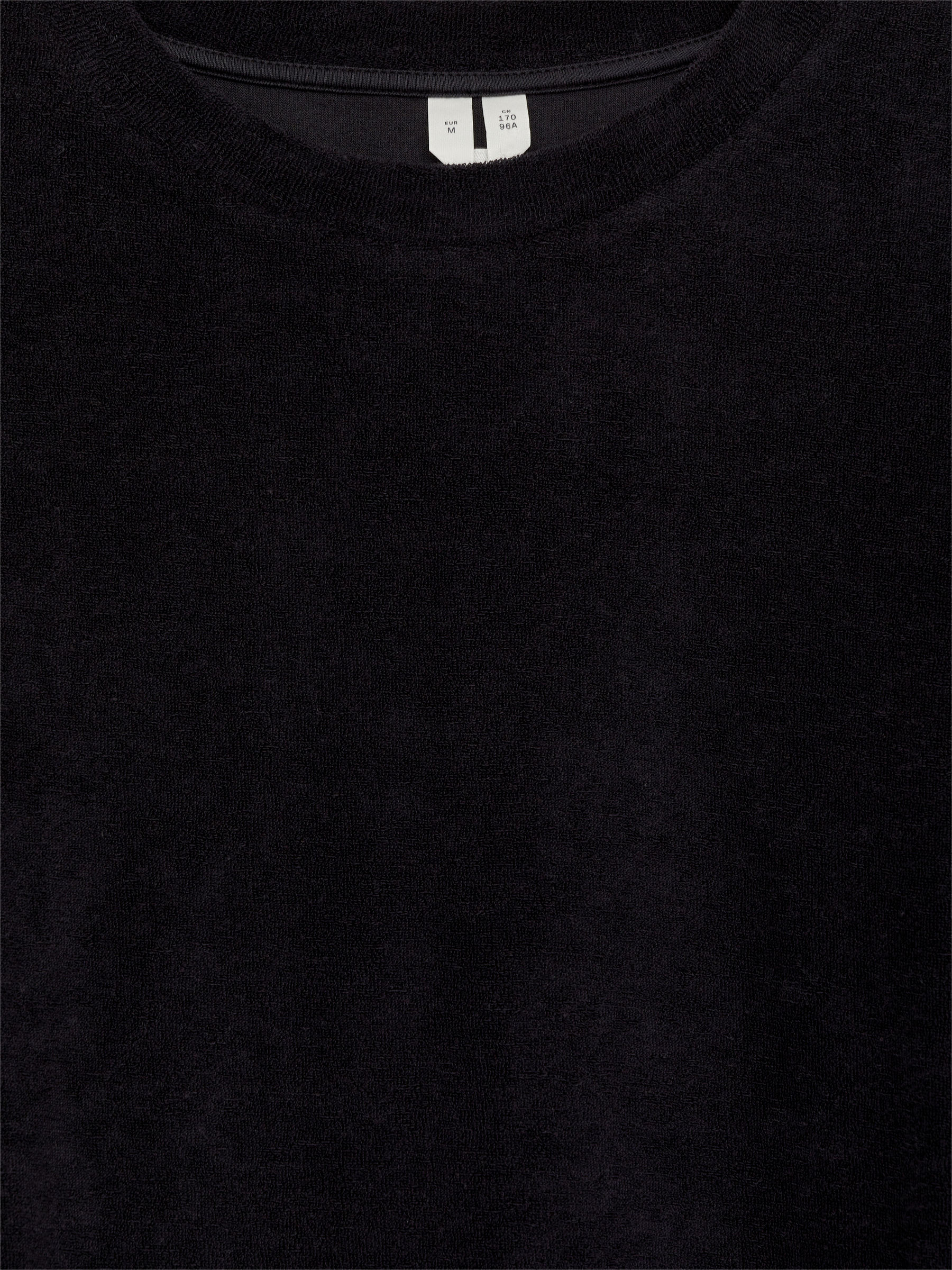 T-shirt en éponge de coton - Noir - Relaxed fit - Homme - StillMedia/DescriptiveDetail - 1