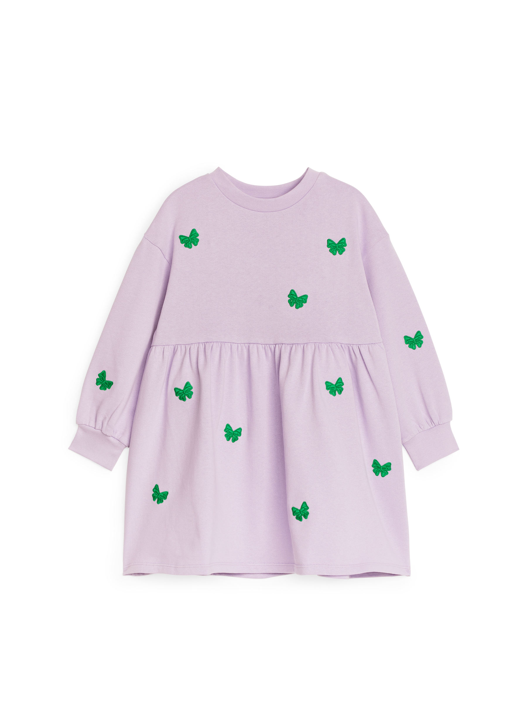 Embroidered Sweatshirt Dress - Lilac - Oversized - Children - StillMedia/DescriptiveStillLife - 2