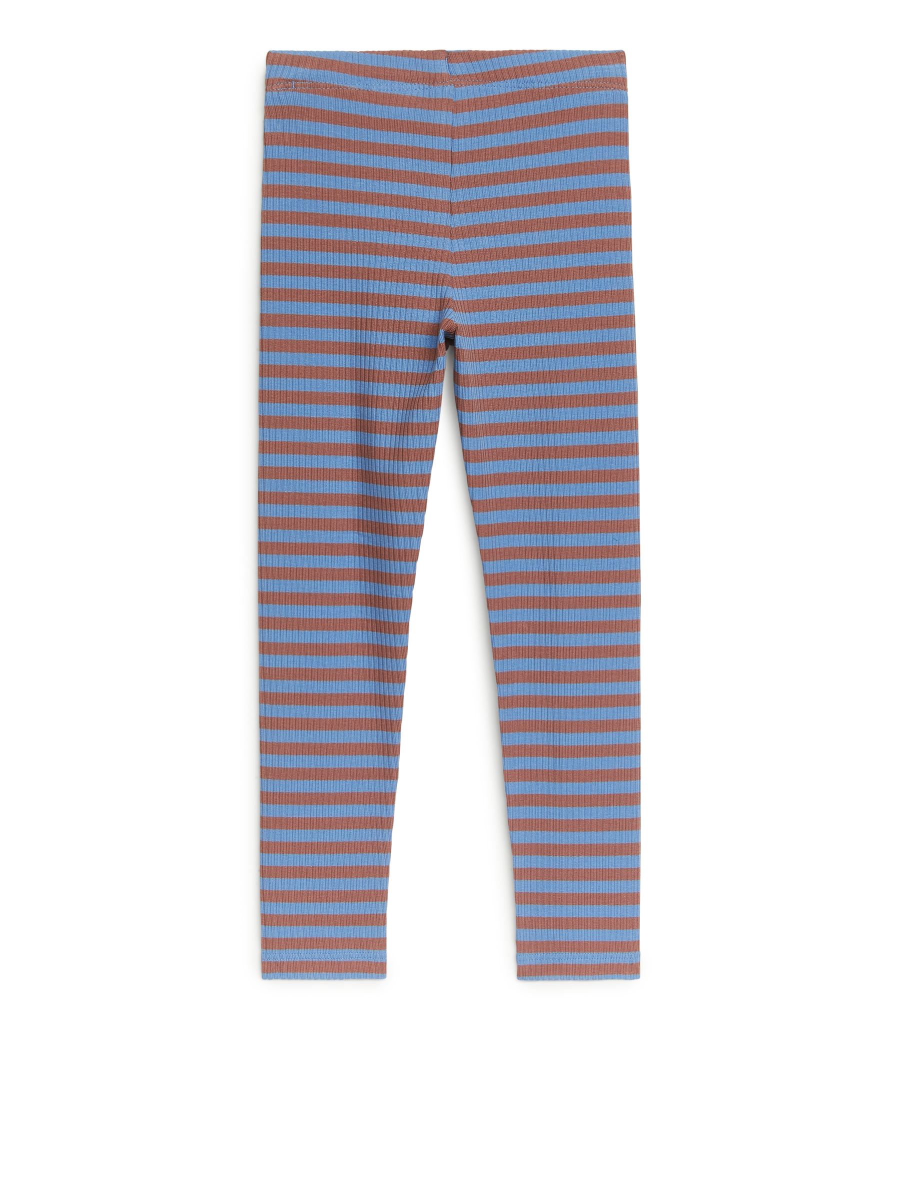 Rib Jersey Leggings - Blue/Brown - Regular fit - Children - StillMedia/DescriptiveStillLife - 3