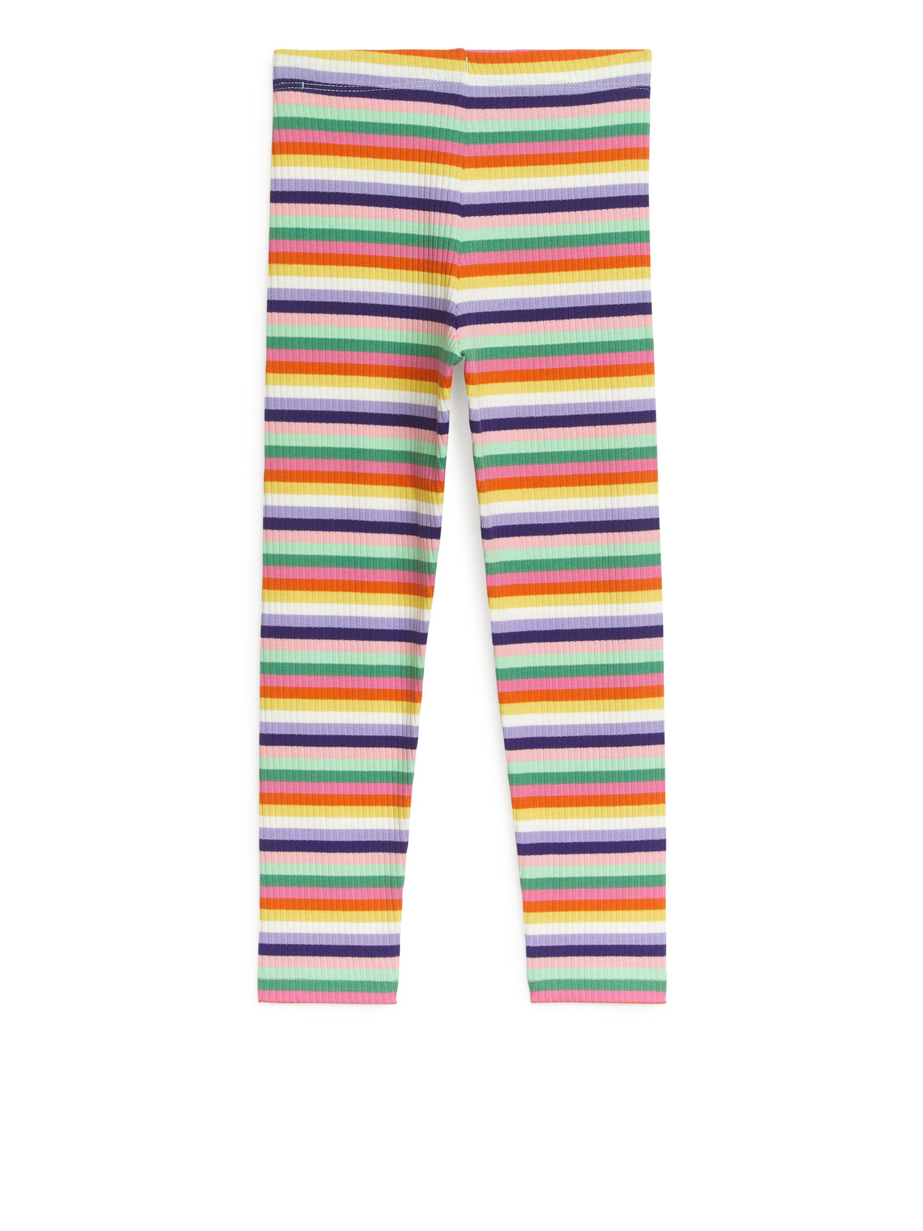 Gerippte Jersey-Leggings - Bunt gestreift - Regular Fit - Kinder - StillMedia/DescriptiveStillLife - 2