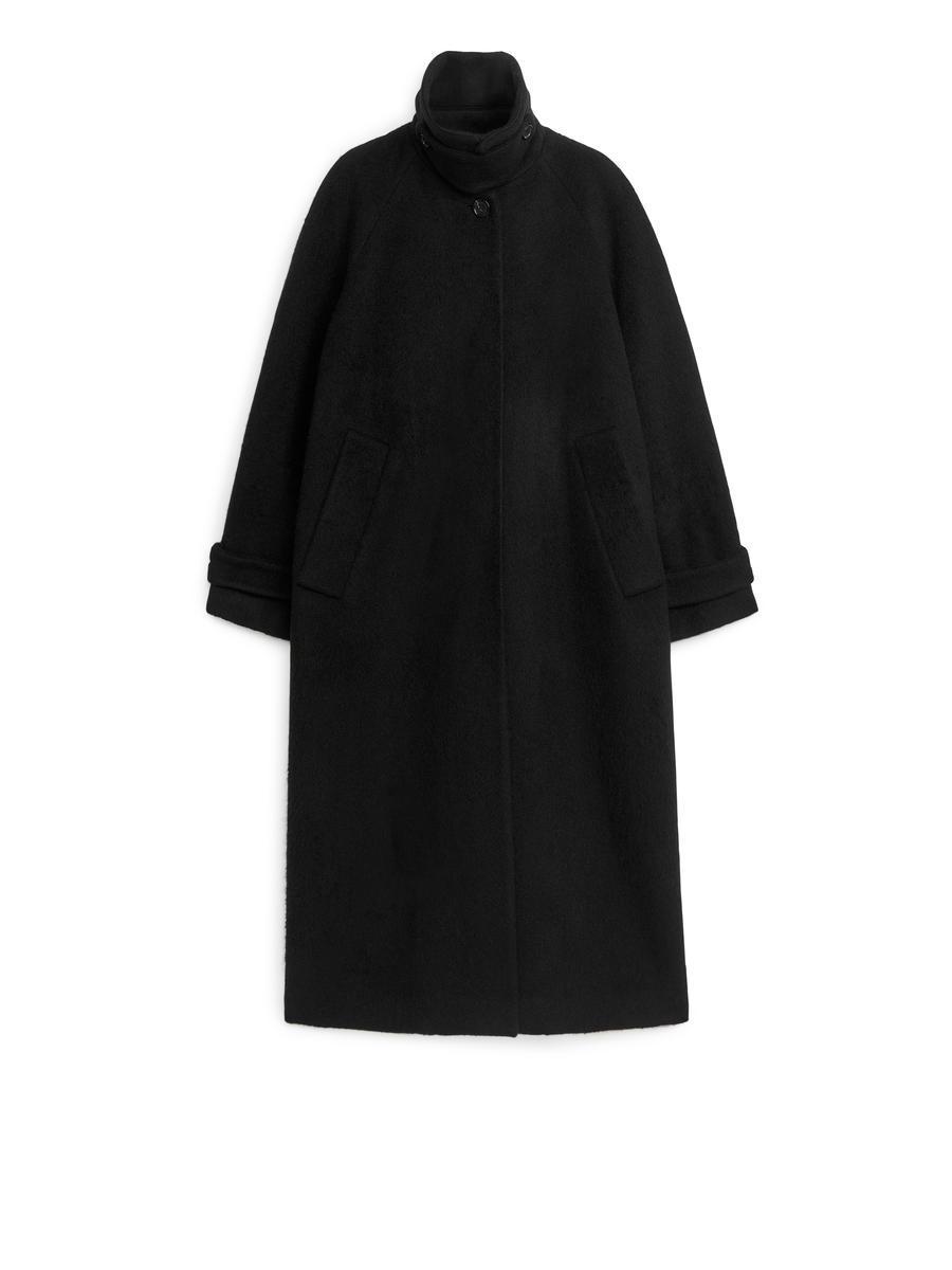 Oversized Wool Coat Black Women ARKET DK